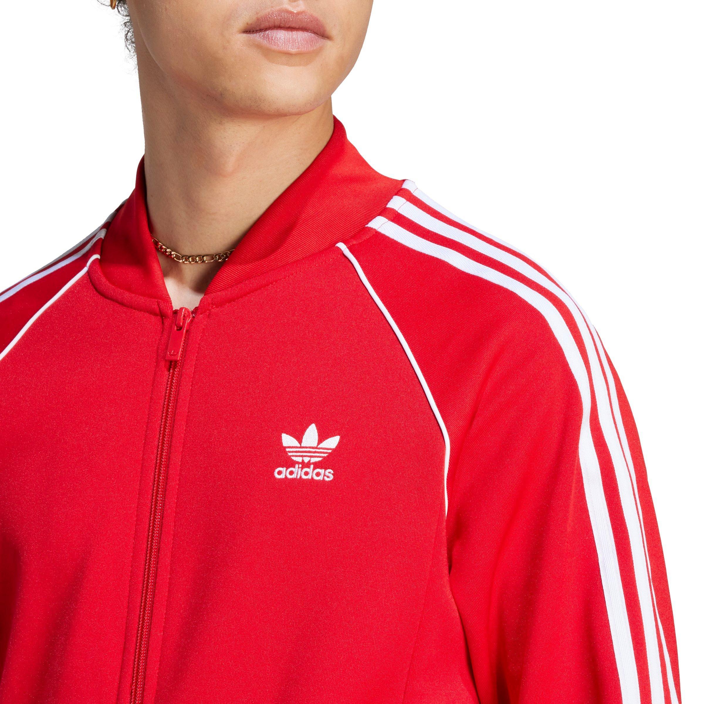 adidas Originals Men's Adicolor Classics SST Track Jacket-Red - RED Thumbnail View 3