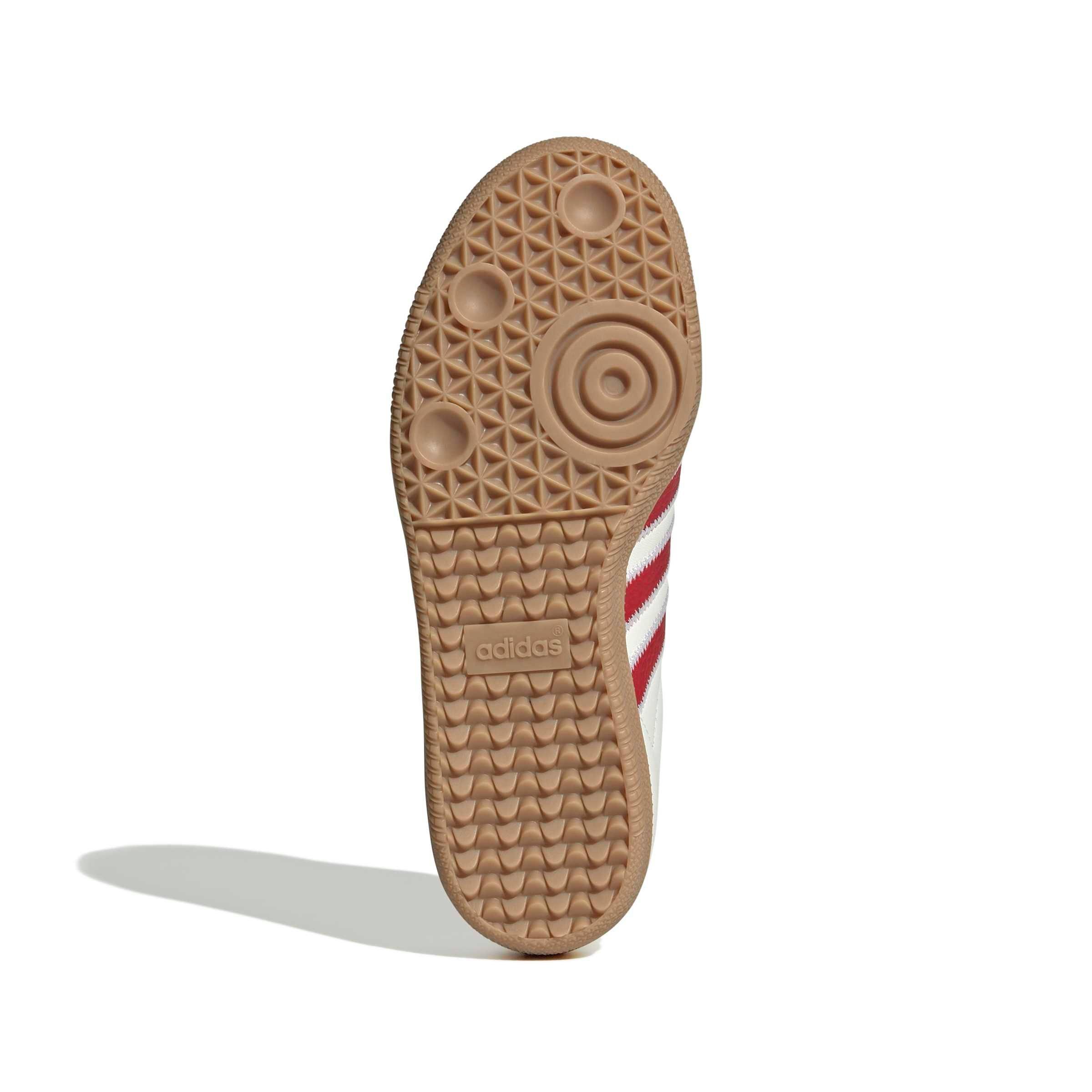 adidas Originals Samba OG "Off White/Better Scarlet/Gum 4" Grade School Boys' Shoe - OFF WHITE/SCARLET/GUM