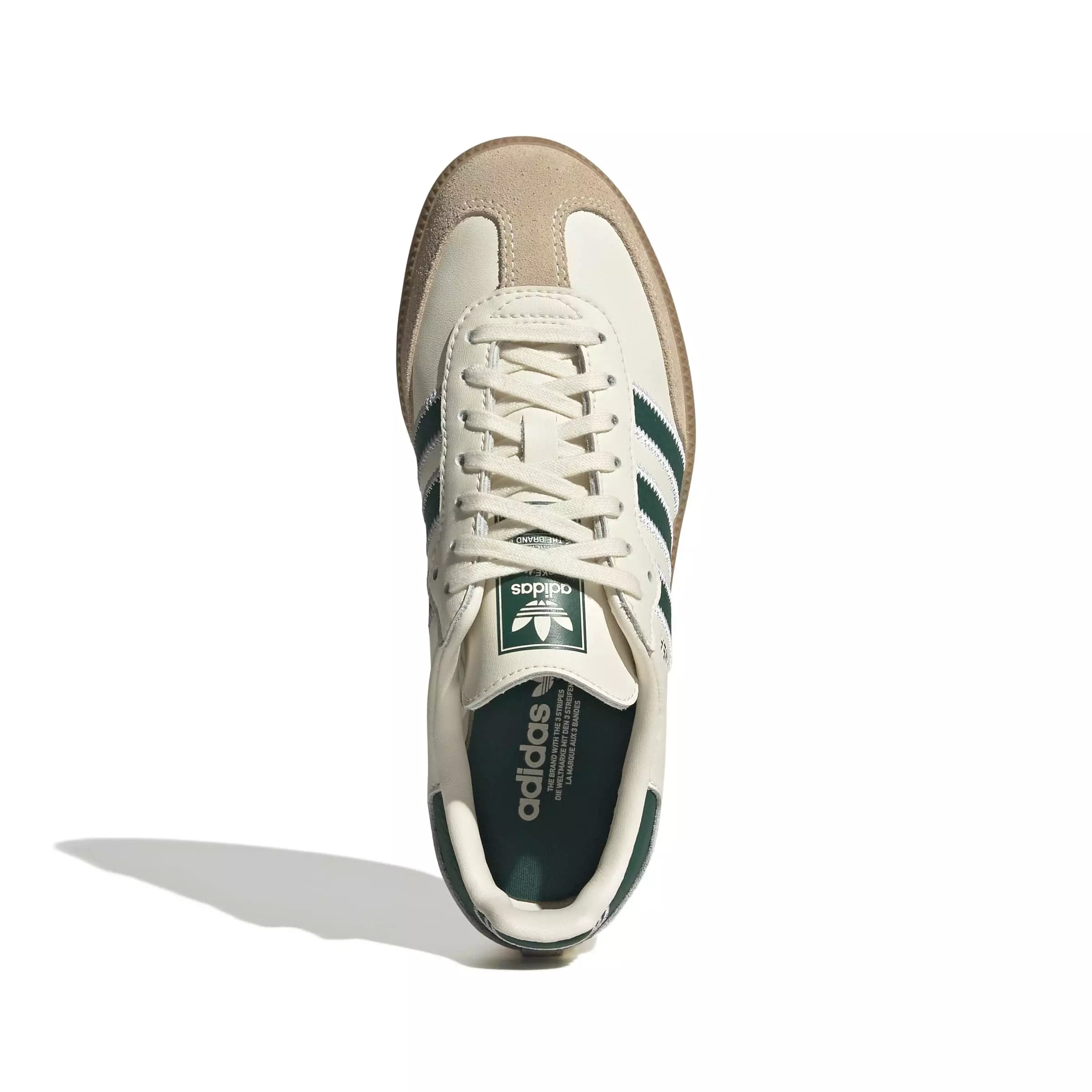 adidas Originals Samba OG "Cream White/Collegiate Green/Gum 4" Grade School Boys' Shoe - CREAM/GREEN/GUM
