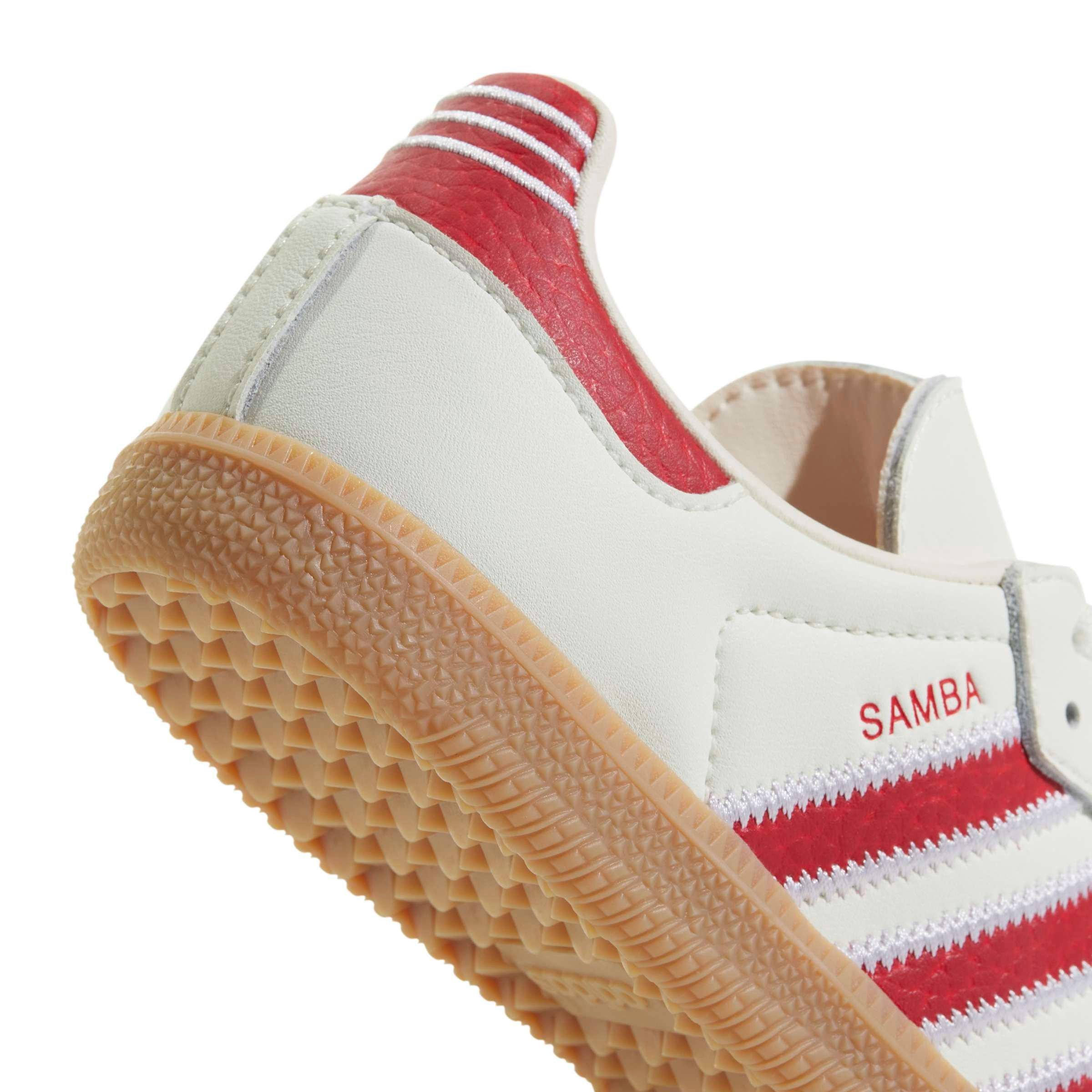 adidas Originals Samba OG "Off White/Better Scarlet/Gum 4" Preschool Boys' Shoe - OFF WHITE/SCARLET/GUM