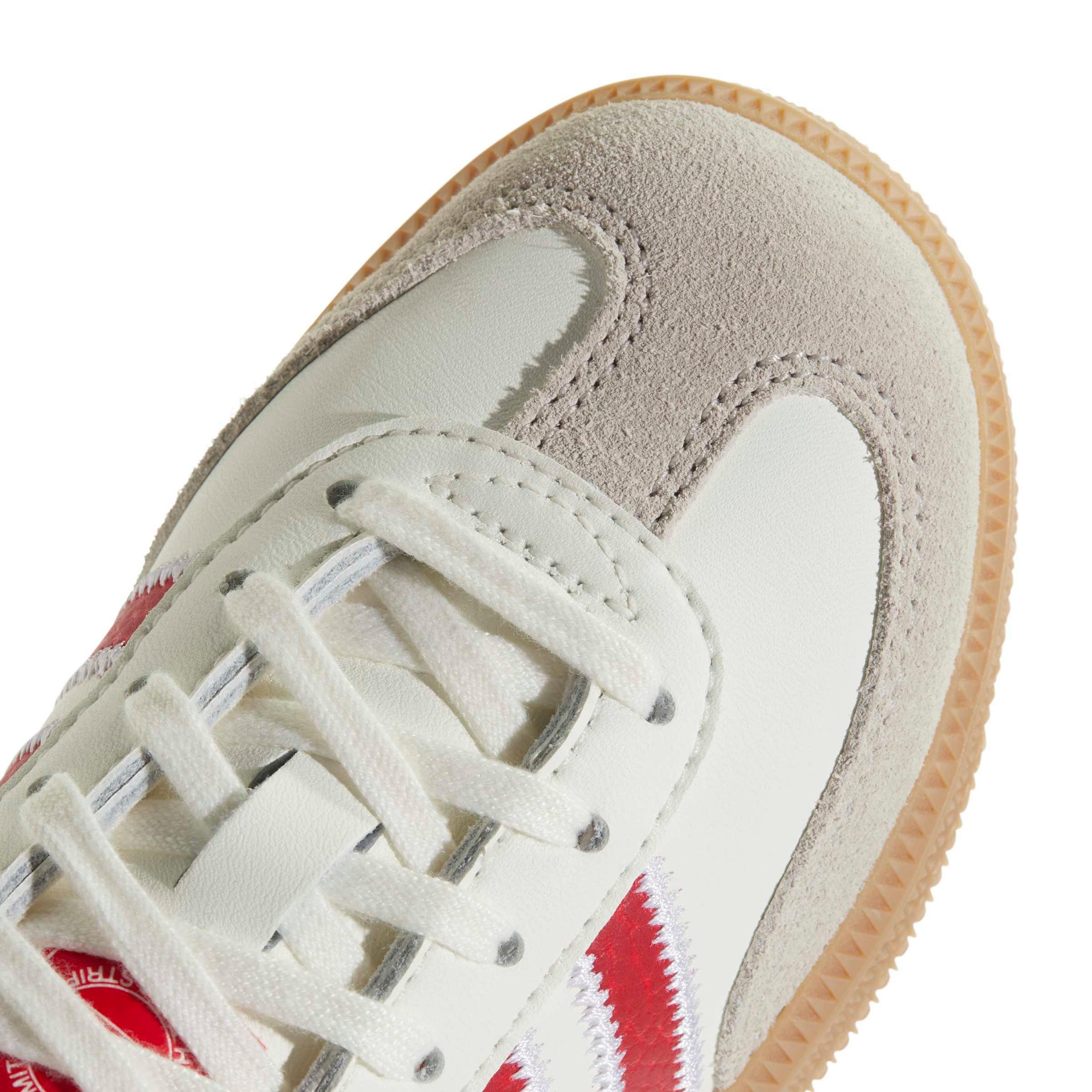 adidas Originals Samba OG "Off White/Better Scarlet/Gum 4" Preschool Boys' Shoe - OFF WHITE/SCARLET/GUM