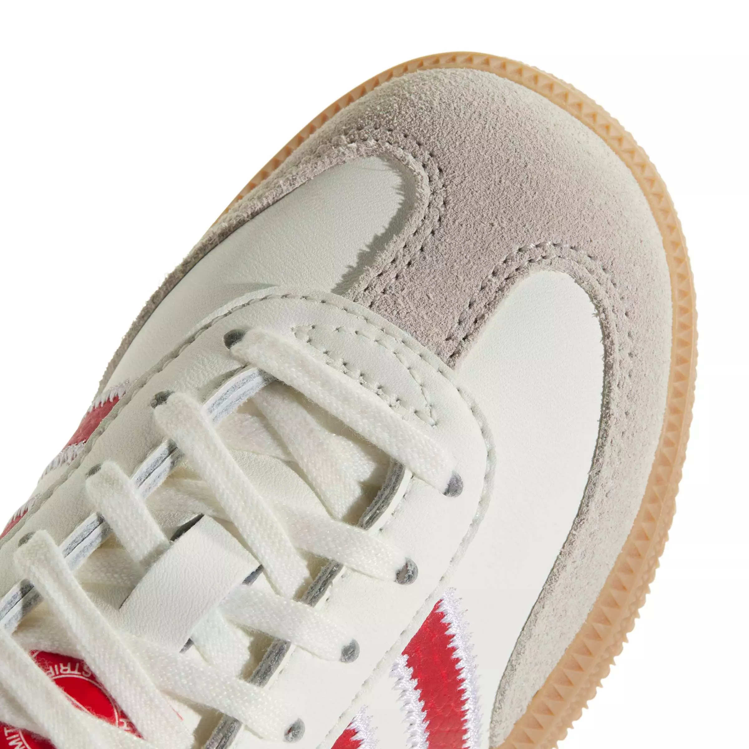 adidas Originals Samba OG "Off White/Better Scarlet/Gum 4" Preschool Boys' Shoe - OFF WHITE/SCARLET/GUM
