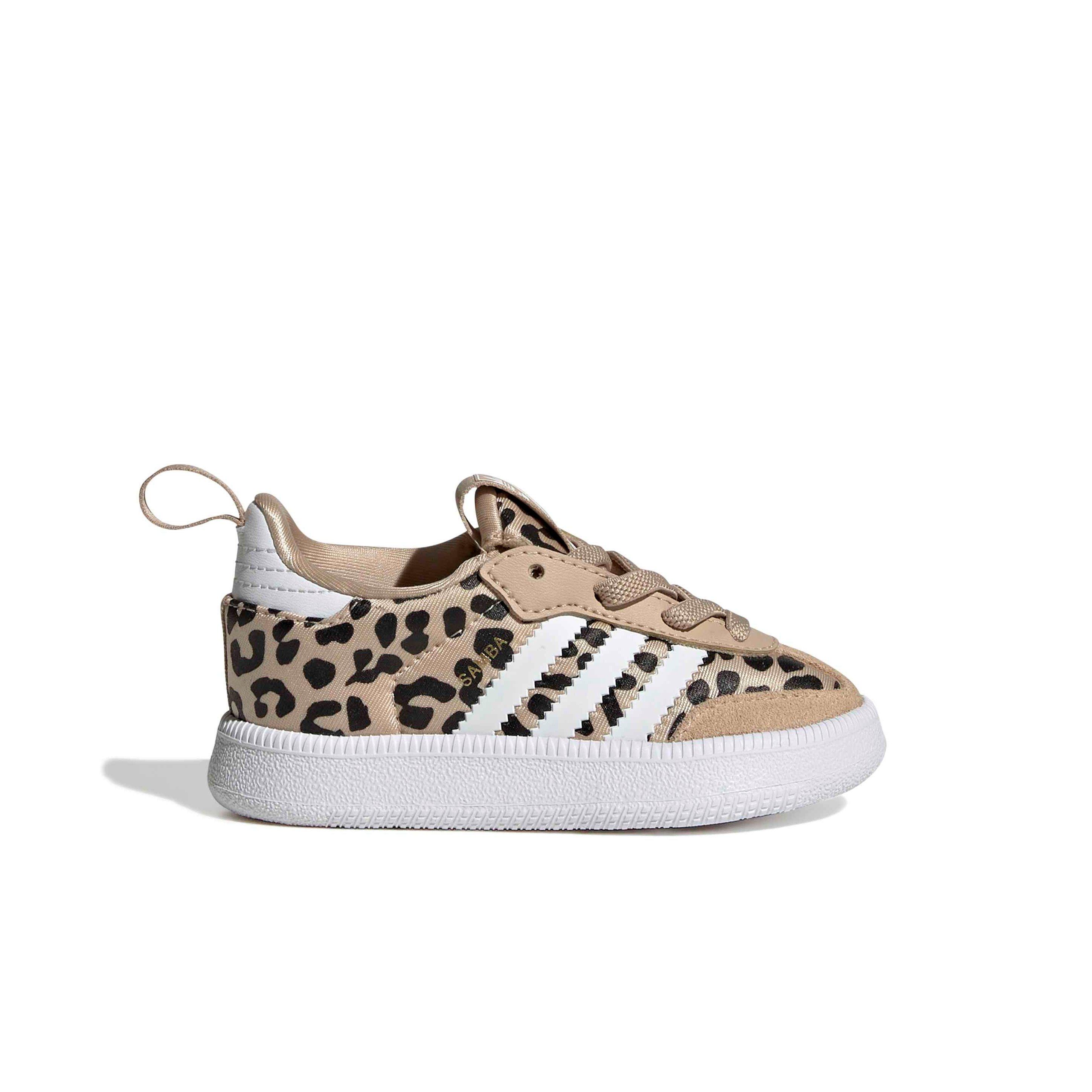 adidas Originals Samba Quickon "Magic Beige/Ftwr White/Core Black" Infant Girls' Shoe - BEIGE/WHITE/BLACK