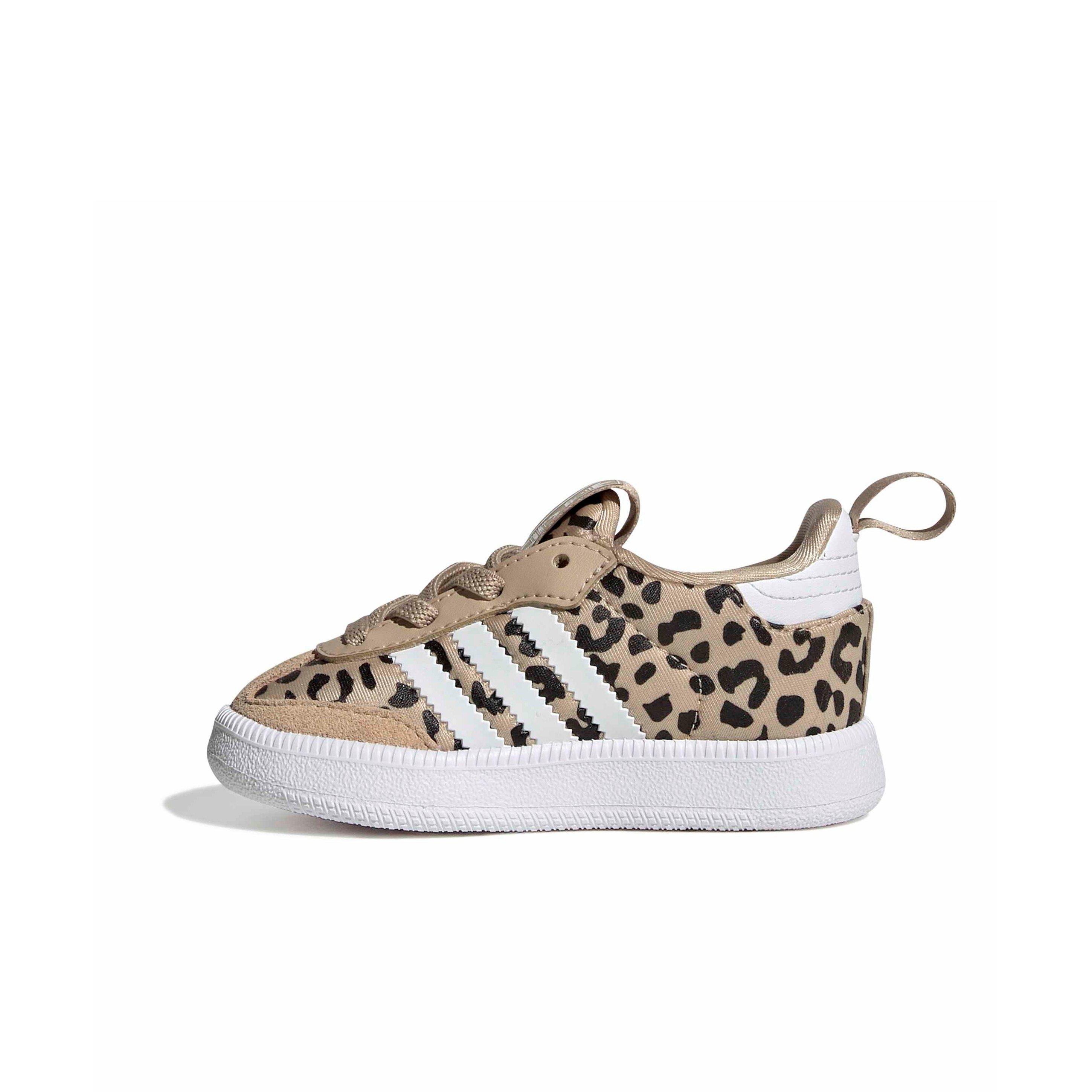 adidas Originals Samba Quickon "Magic Beige/Ftwr White/Core Black" Infant Girls' Shoe - BEIGE/WHITE/BLACK