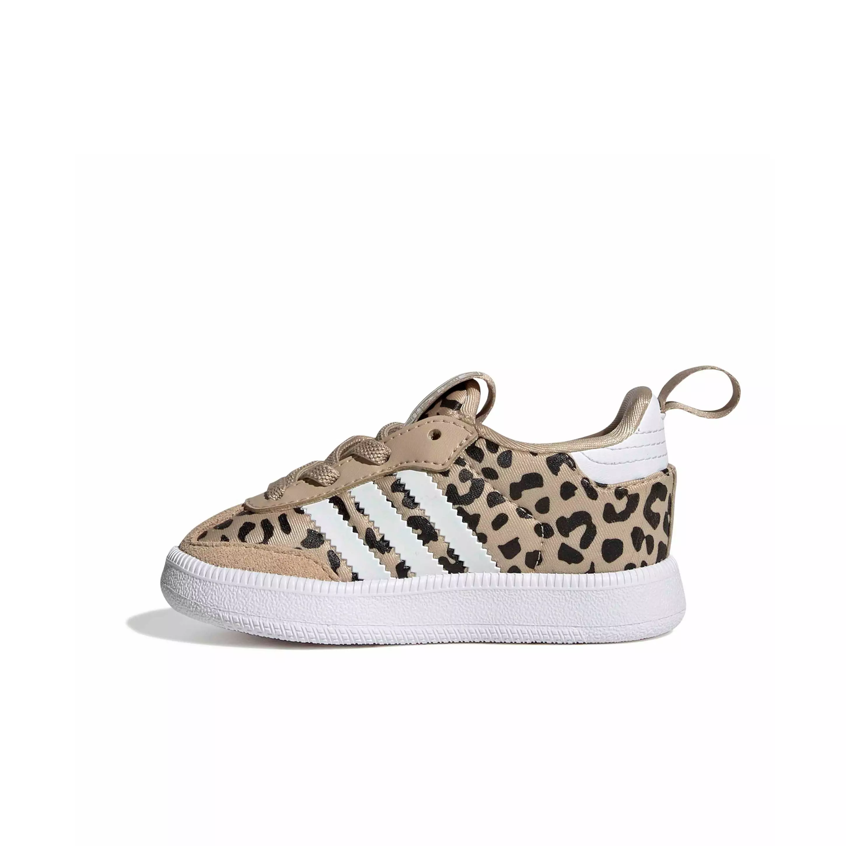 adidas Originals Samba Quickon "Magic Beige/Ftwr White/Core Black" Infant Girls' Shoe - BEIGE/WHITE/BLACK