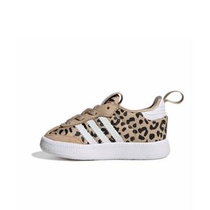 adidas Originals Samba Quickon "Magic Beige/Ftwr White/Core Black" Infant Girls' Shoe - BEIGE/WHITE/BLACK