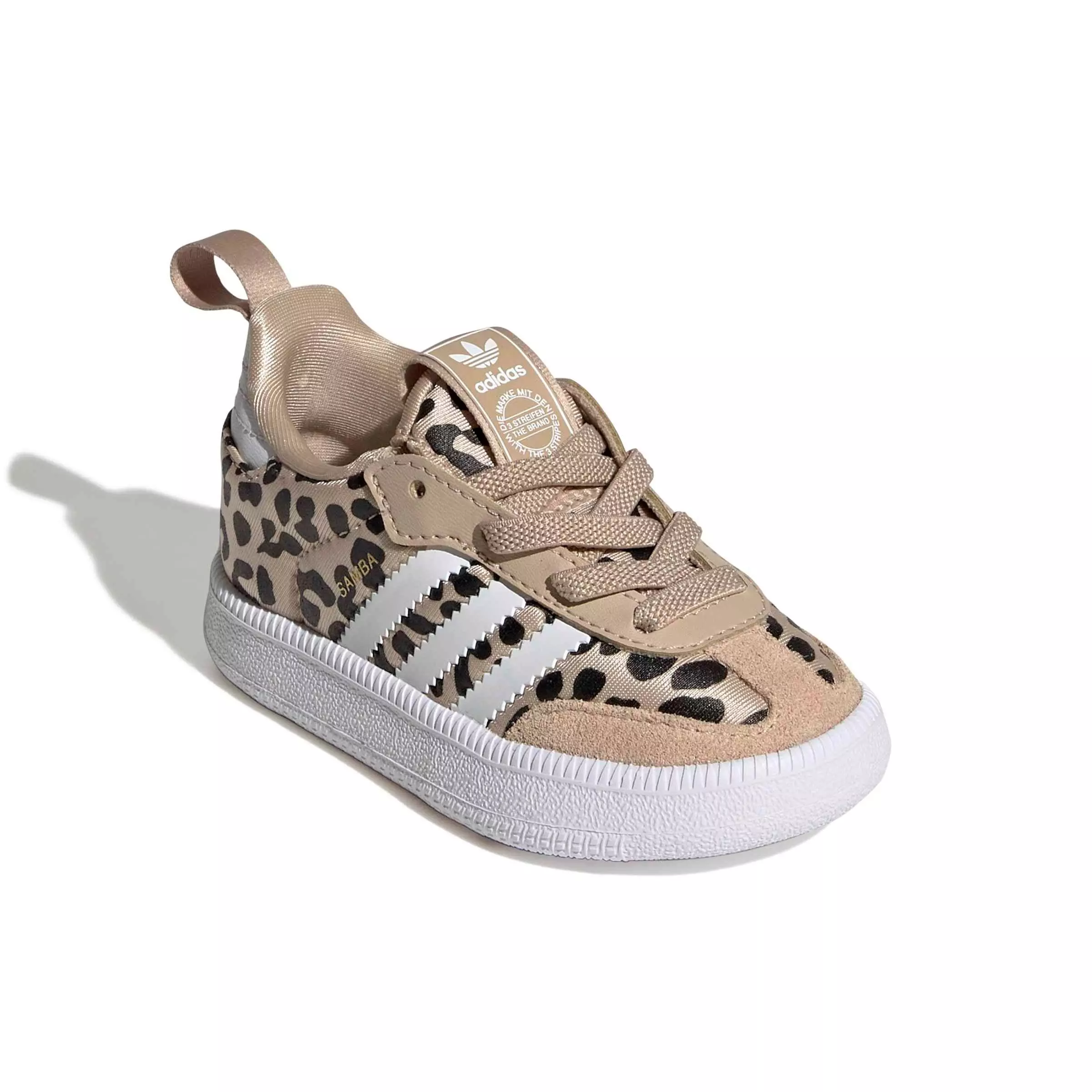 adidas Originals Samba Quickon "Magic Beige/Ftwr White/Core Black" Infant Girls' Shoe - BEIGE/WHITE/BLACK