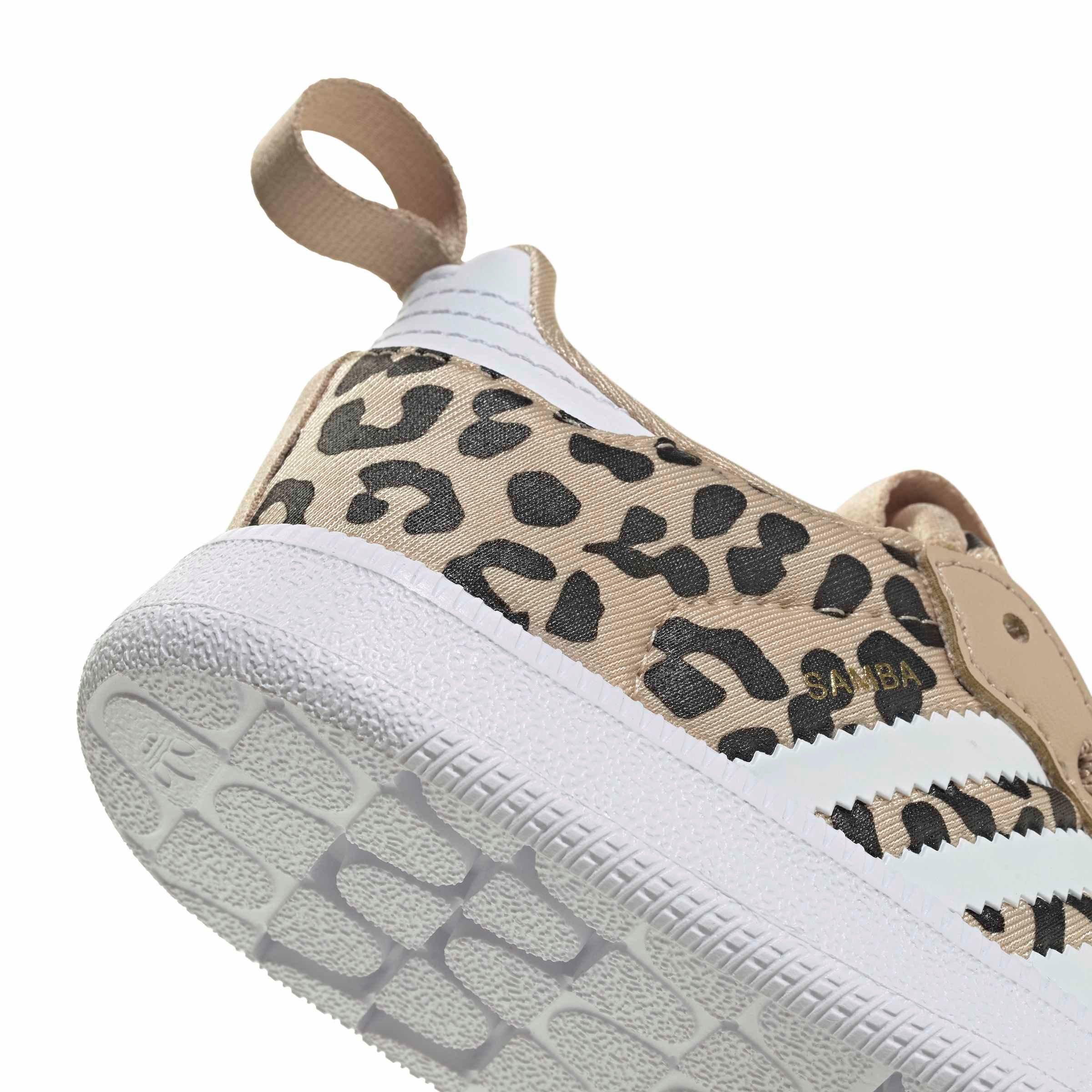 adidas Originals Samba Quickon "Magic Beige/Ftwr White/Core Black" Infant Girls' Shoe - BEIGE/WHITE/BLACK