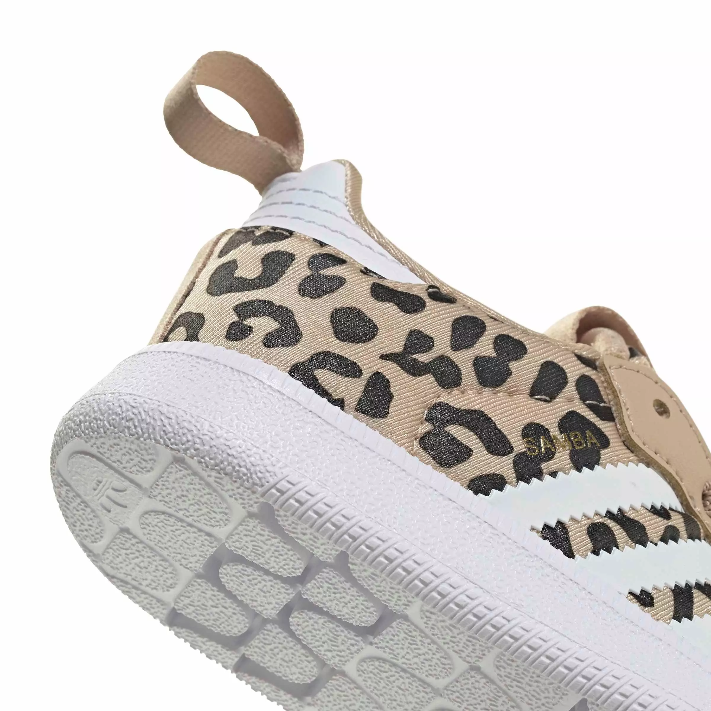 adidas Originals Samba Quickon "Magic Beige/Ftwr White/Core Black" Infant Girls' Shoe - BEIGE/WHITE/BLACK