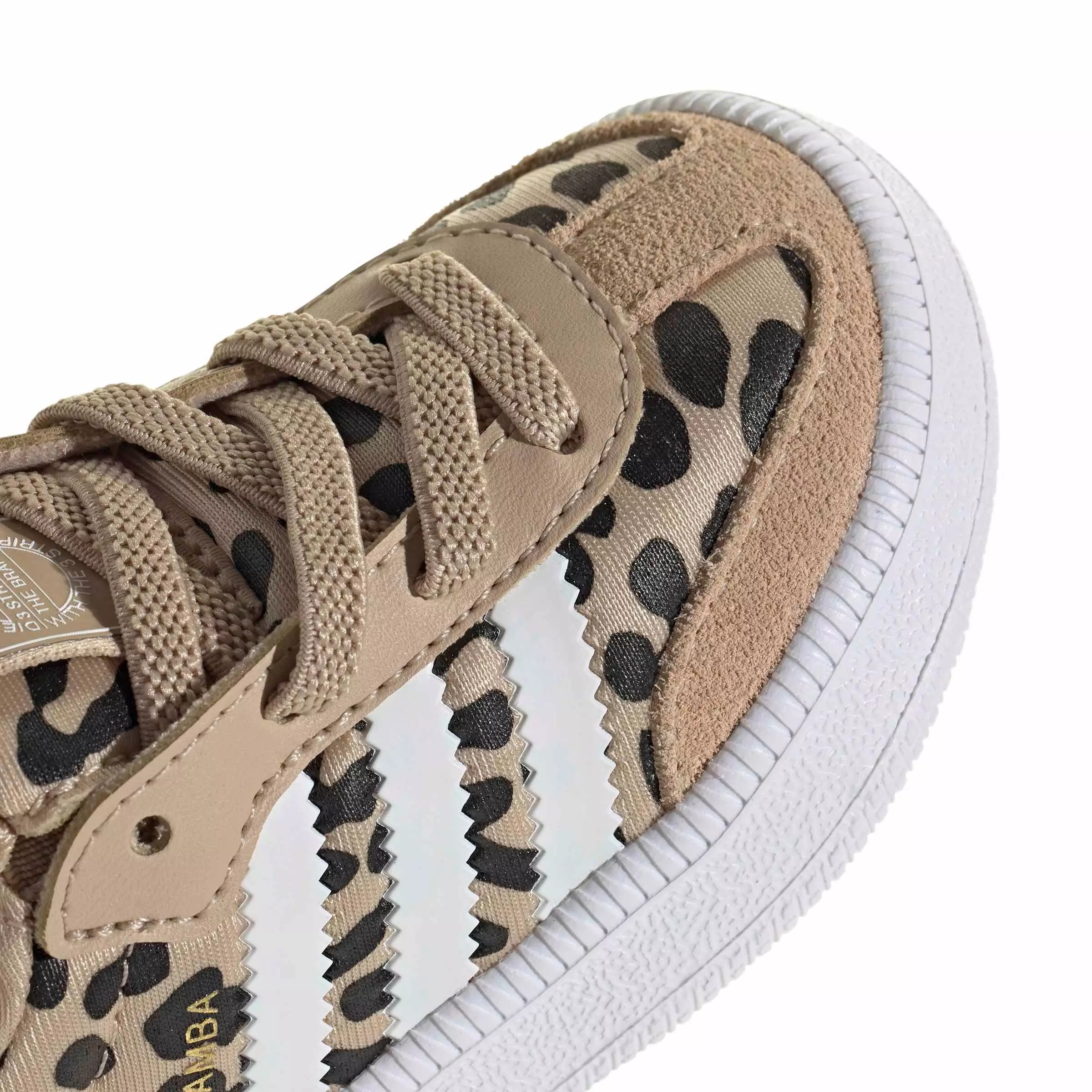 adidas Originals Samba Quickon "Magic Beige/Ftwr White/Core Black" Infant Girls' Shoe - BEIGE/WHITE/BLACK