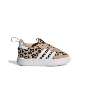 adidas Originals Samba Quickon "Magic Beige/Ftwr White/Core Black" Infant Girls' Shoe - BEIGE/WHITE/BLACK