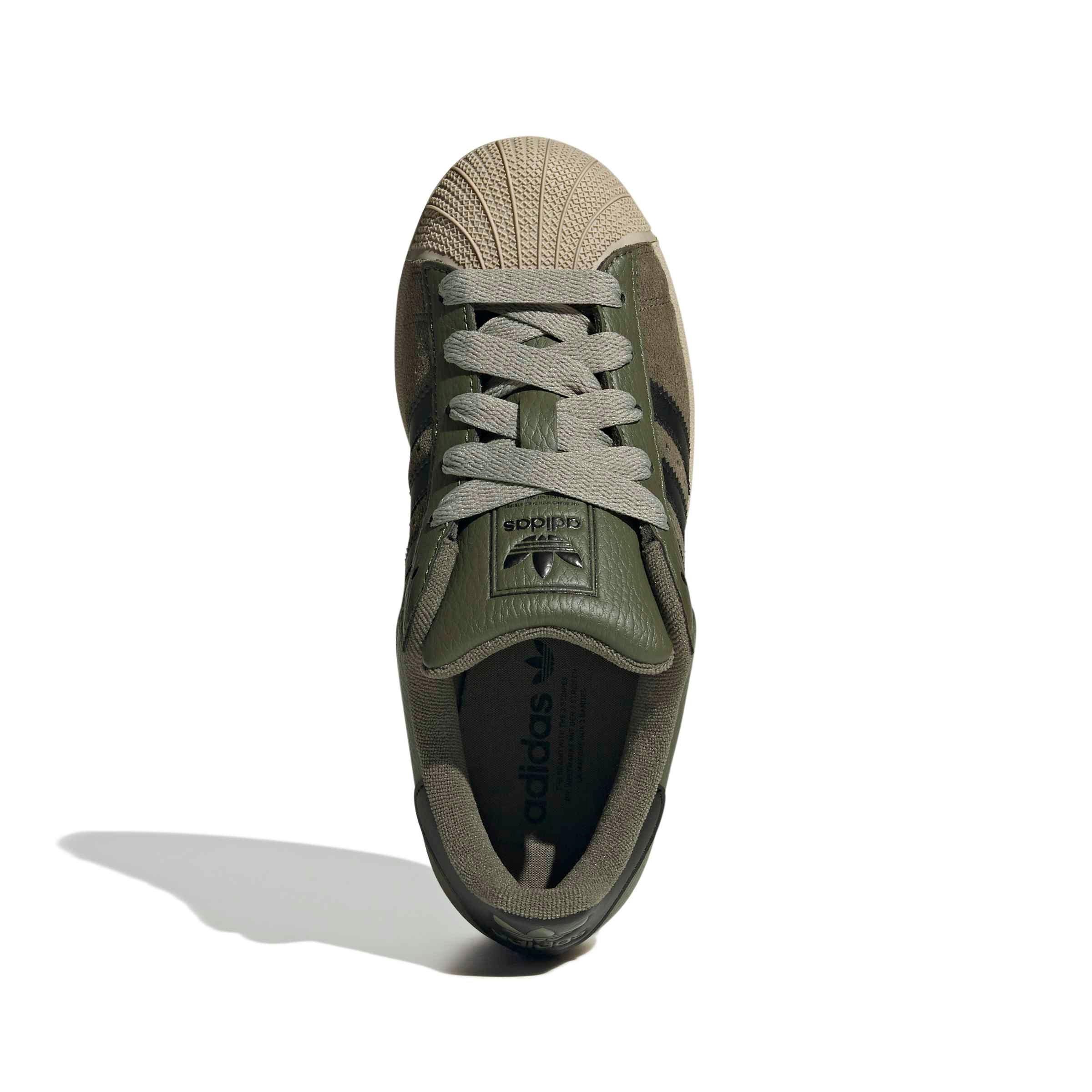 adidas Originals Superstar II "Olive Strata/Core Black/Khaki Three" Grade School Boys' Shoe - OLIVE/BLACK/KHAKI