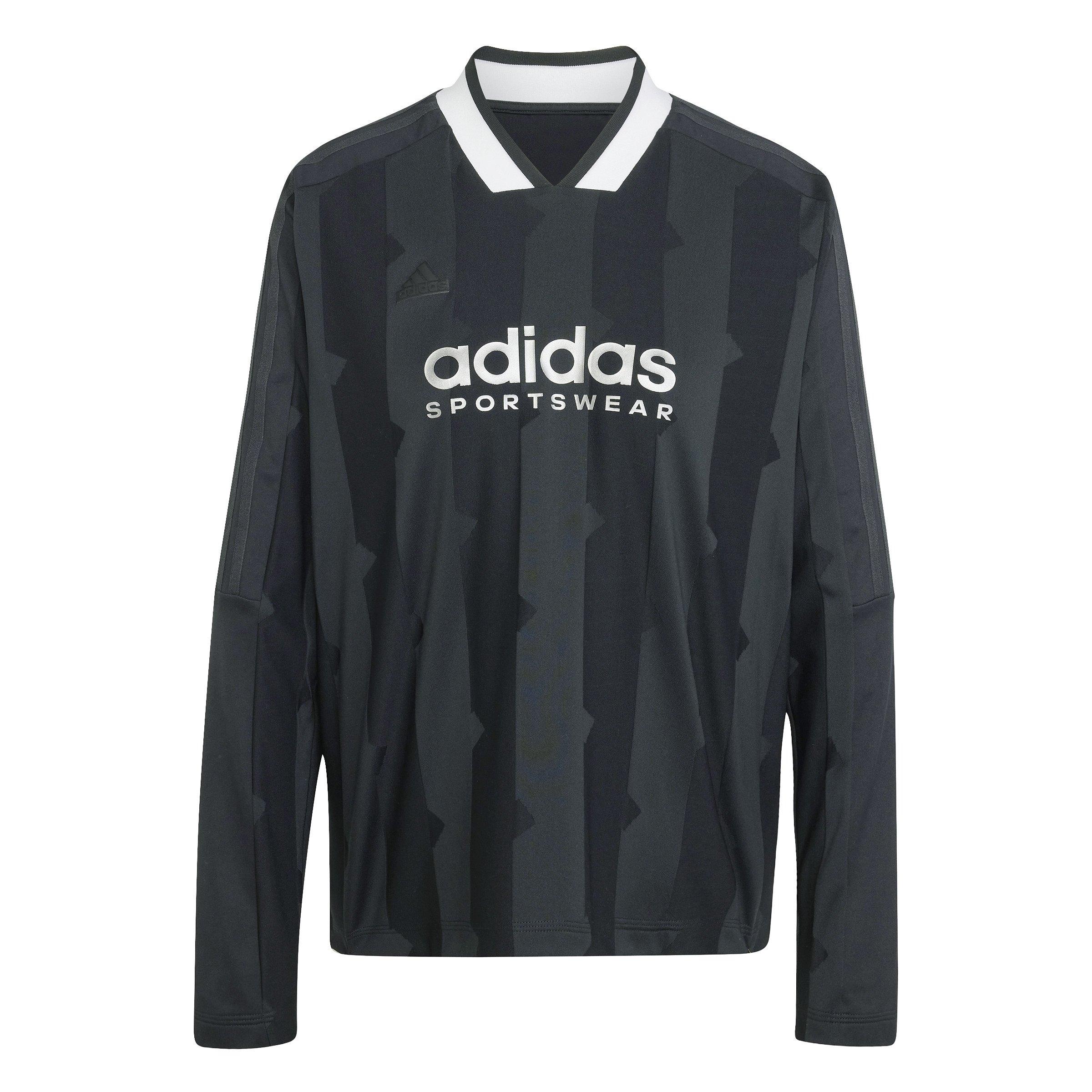 ★★Adairs★★ Tiro Cut 3S Jacquard Long Sleeve Tee Black IX adidas Women's Tiro Cut 3-Stripes Jacquard Long Sleeve Shirt