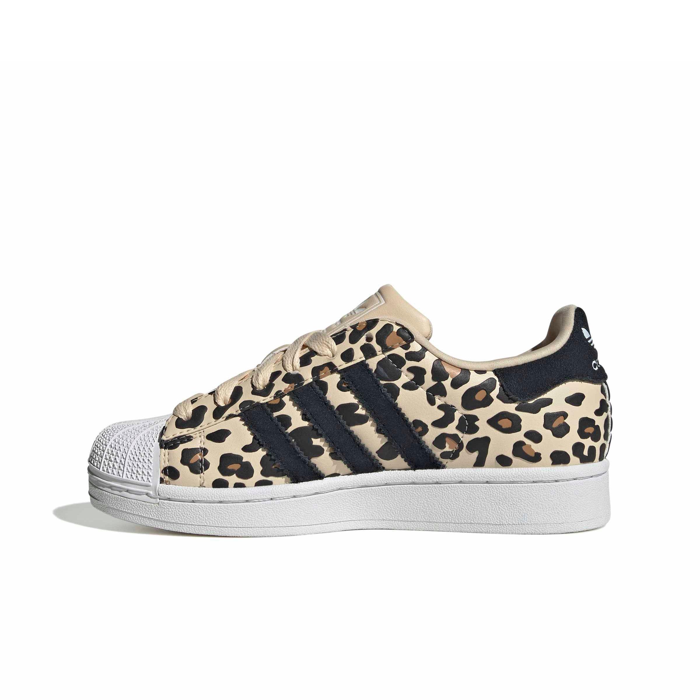 adidas Originals Superstar II "Sand Strata/Core Black/Ftwr White" Grade School Girls' Shoe - SAND/BLACK/WHITE