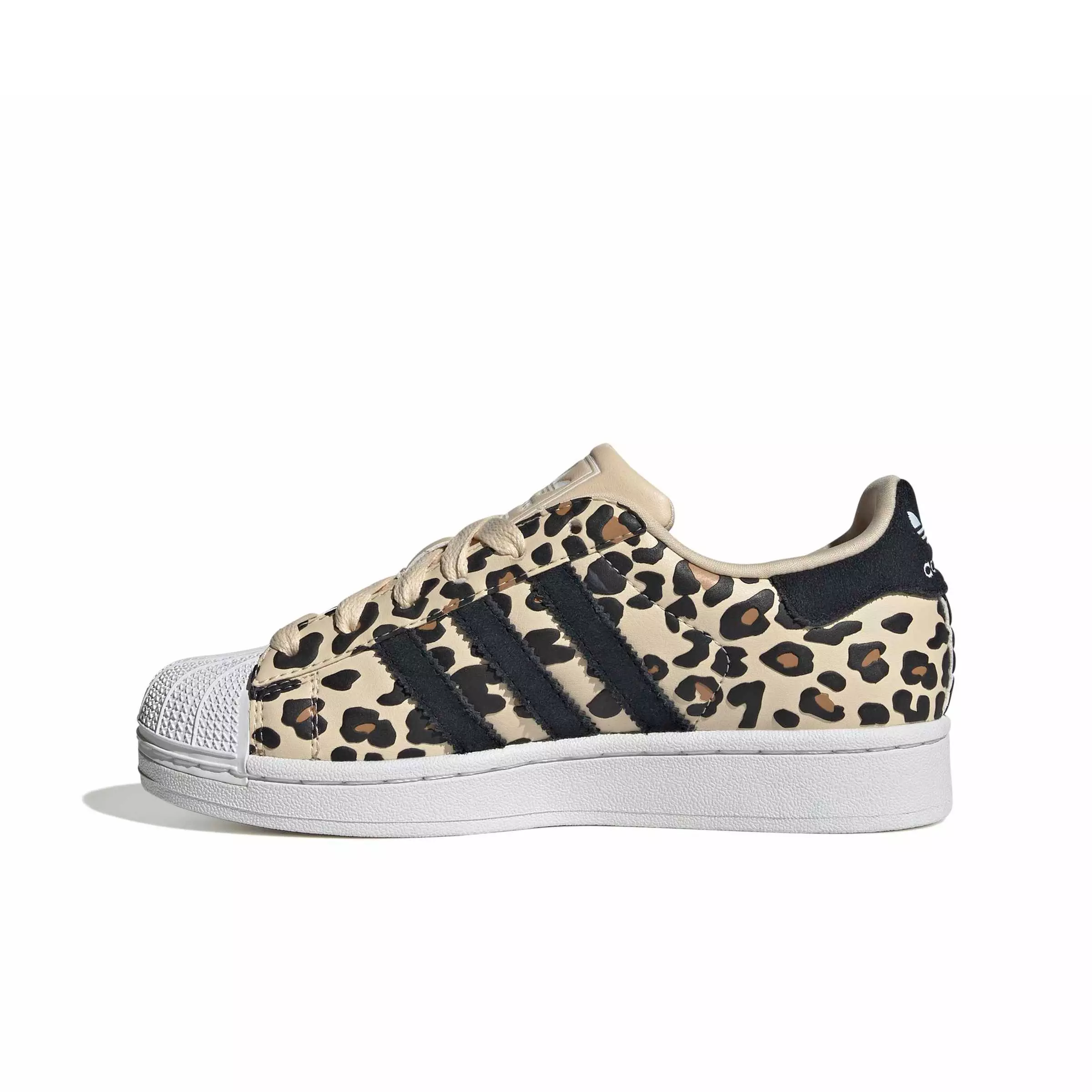 adidas Originals Superstar II "Sand Strata/Core Black/Ftwr White" Grade School Girls' Shoe - SAND/BLACK/WHITE