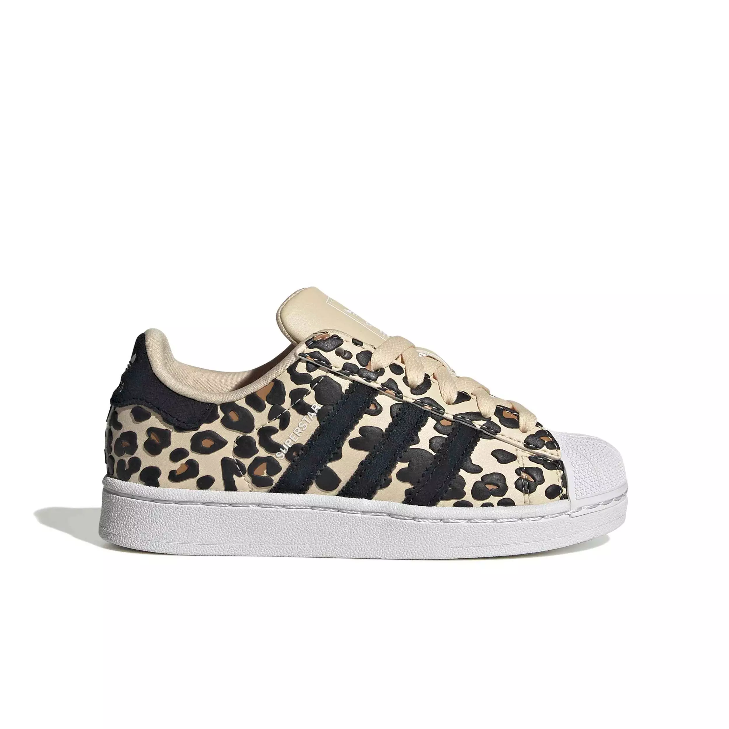 adidas Originals Superstar II "Sand Strata/Core Black/Ftwr White" Preschool Girls' Shoe - SAND/BLACK/WHITE