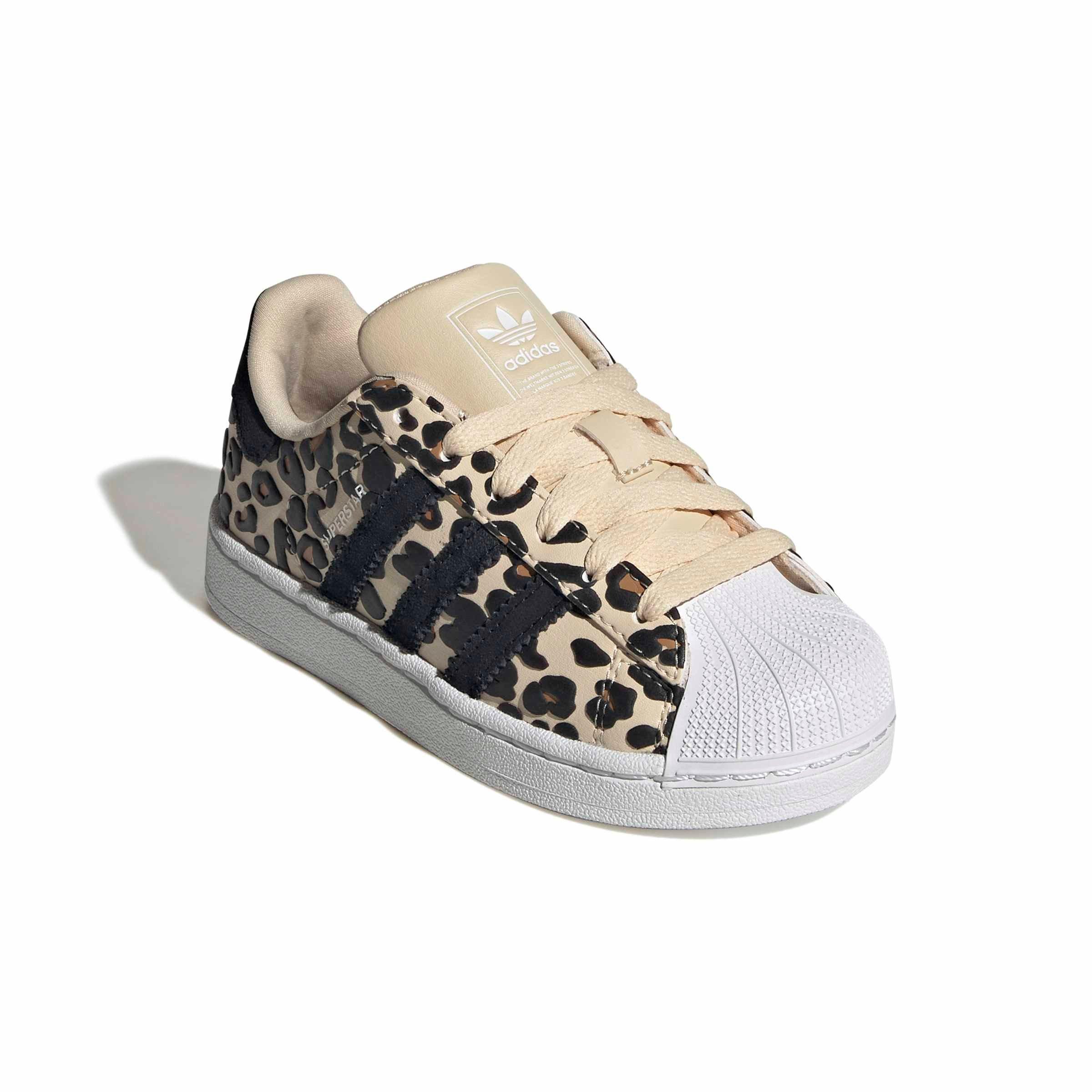 adidas Originals Superstar II "Sand Strata/Core Black/Ftwr White" Preschool Girls' Shoe - SAND/BLACK/WHITE