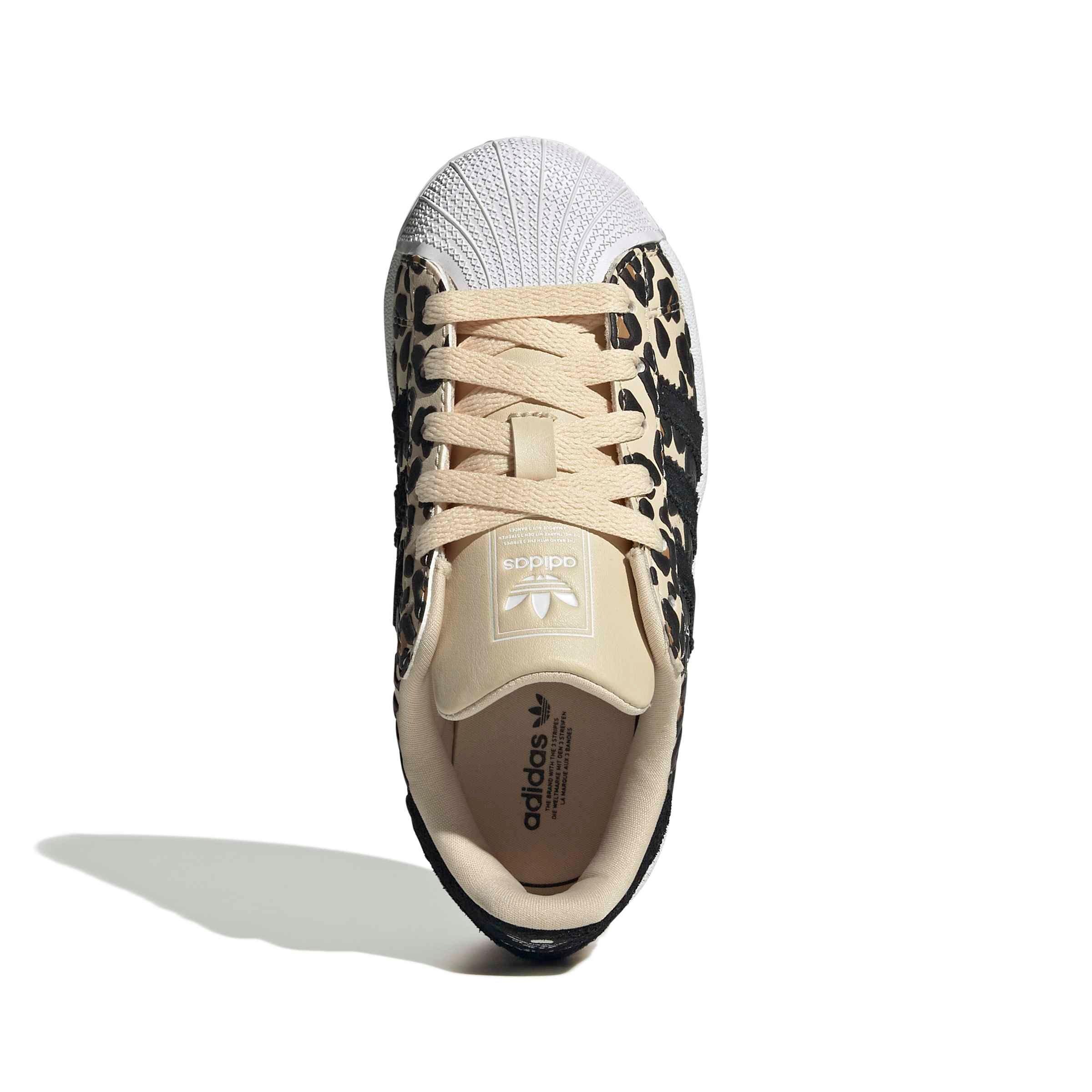 adidas Originals Superstar II "Sand Strata/Core Black/Ftwr White" Preschool Girls' Shoe - SAND/BLACK/WHITE