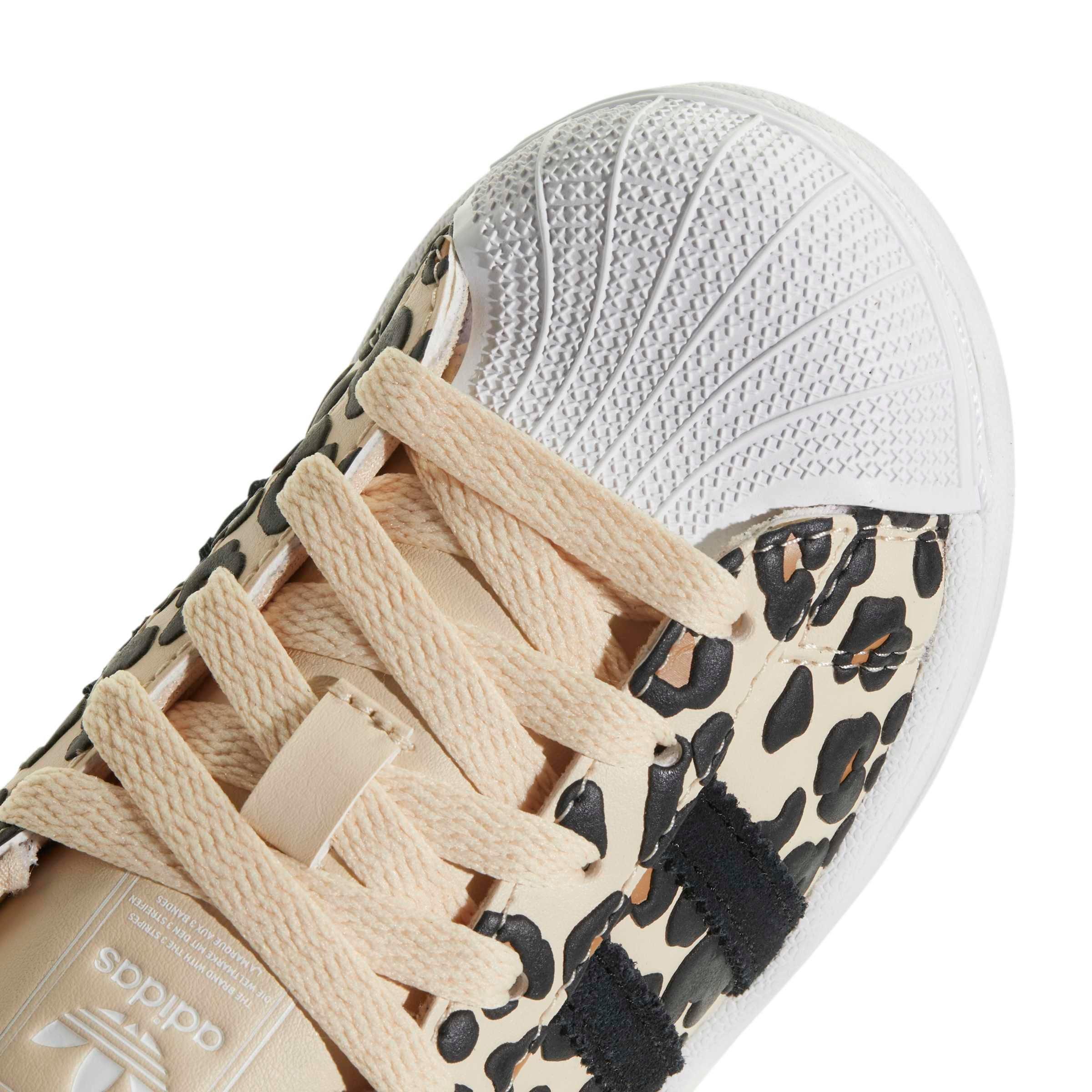 adidas Originals Superstar II "Sand Strata/Core Black/Ftwr White" Preschool Girls' Shoe - SAND/BLACK/WHITE