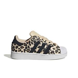 adidas Originals Superstar II "Sand Strata/Core Black/Ftwr White" Preschool Girls' Shoe - SAND/BLACK/WHITE