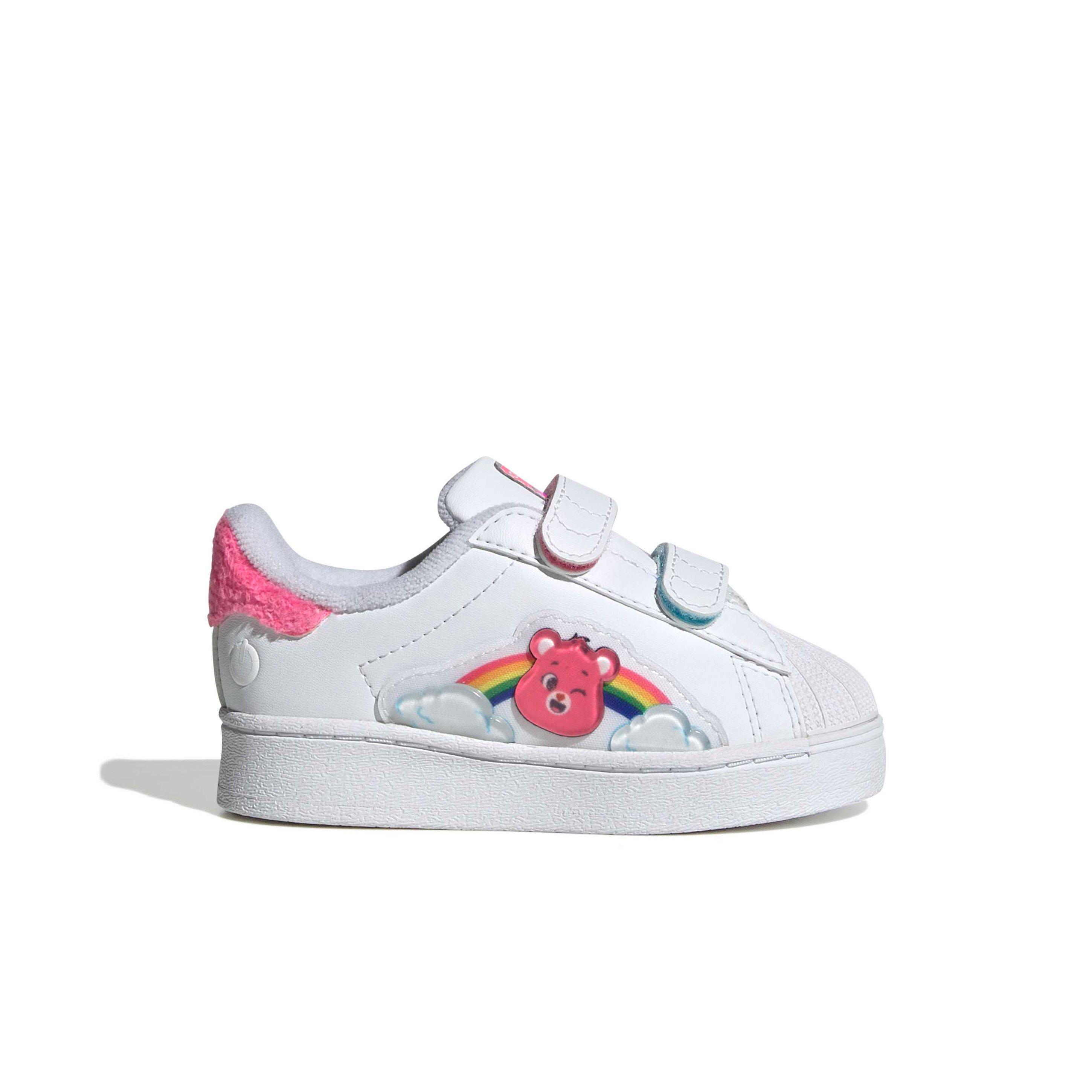 adidas Originals Care Bears Superstar LED LCC "Ftwr White/Lucid Pink/Bliss Pink" Infant Girls' Shoe - WHITE/PINK/PINK