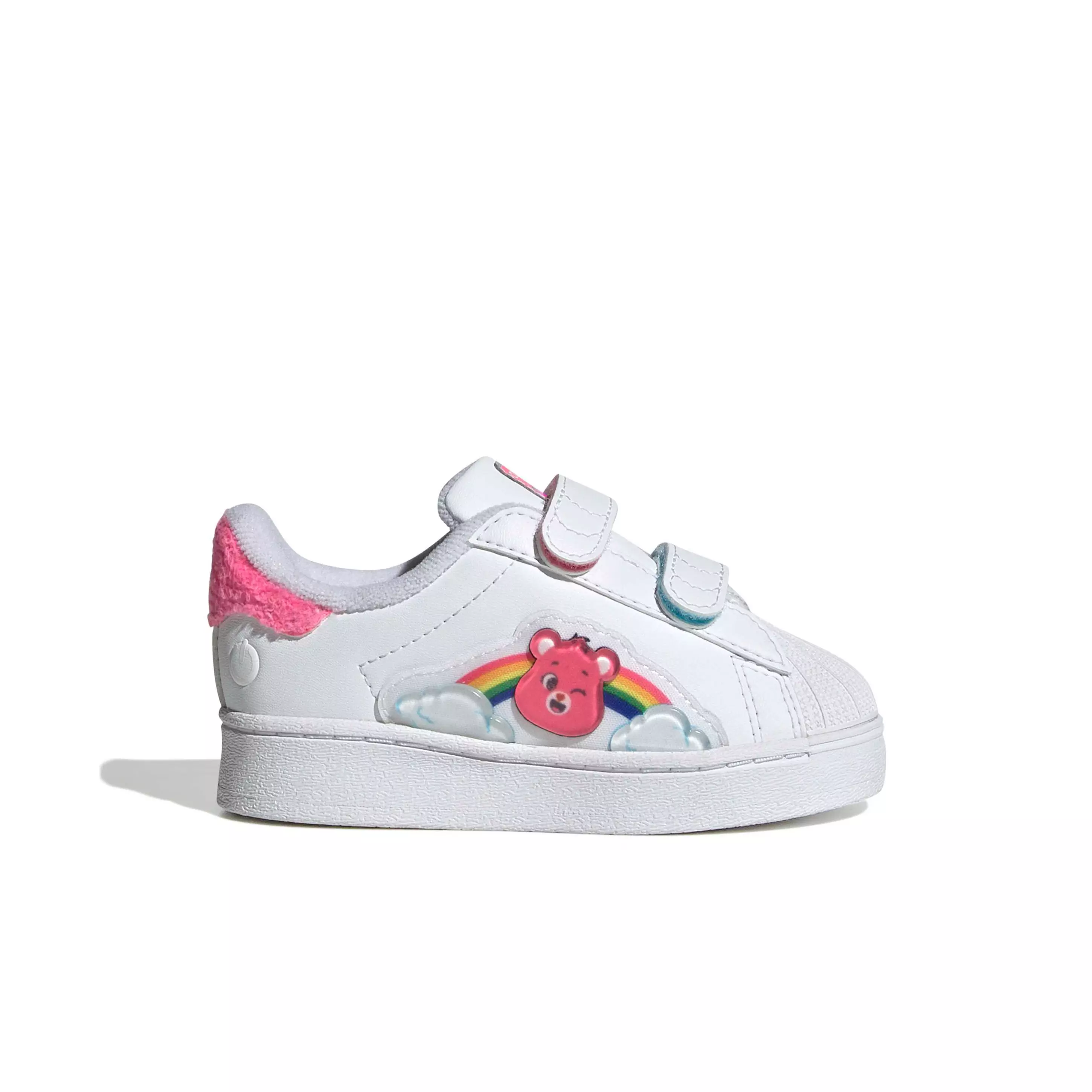 adidas Originals Care Bears Superstar LED LCC "Ftwr White/Lucid Pink/Bliss Pink" Infant Girls' Shoe - WHITE/PINK/PINK