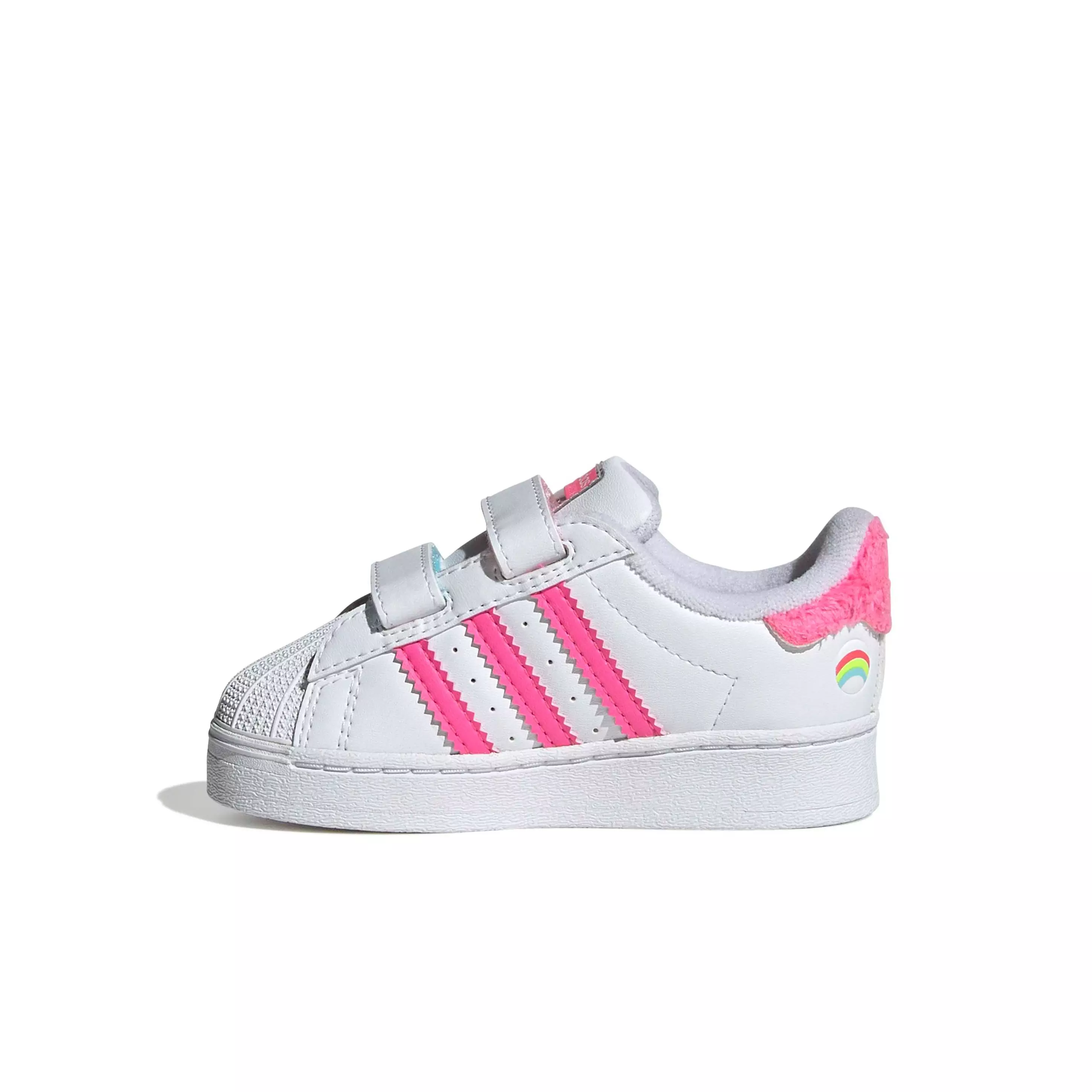 adidas Originals Care Bears Superstar LED LCC "Ftwr White/Lucid Pink/Bliss Pink" Infant Girls' Shoe - WHITE/PINK/PINK