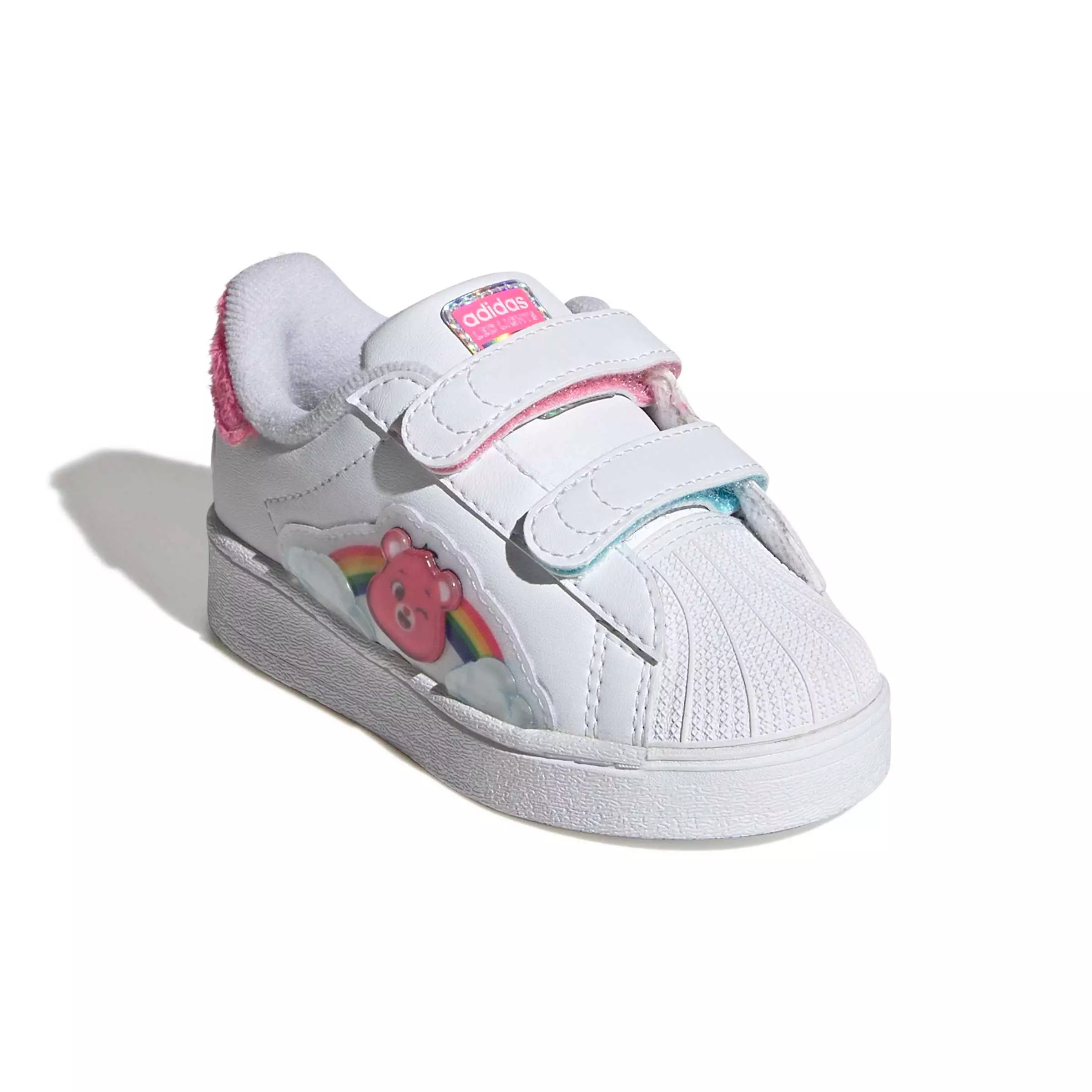adidas Originals Care Bears Superstar LED LCC "Ftwr White/Lucid Pink/Bliss Pink" Infant Girls' Shoe - WHITE/PINK/PINK