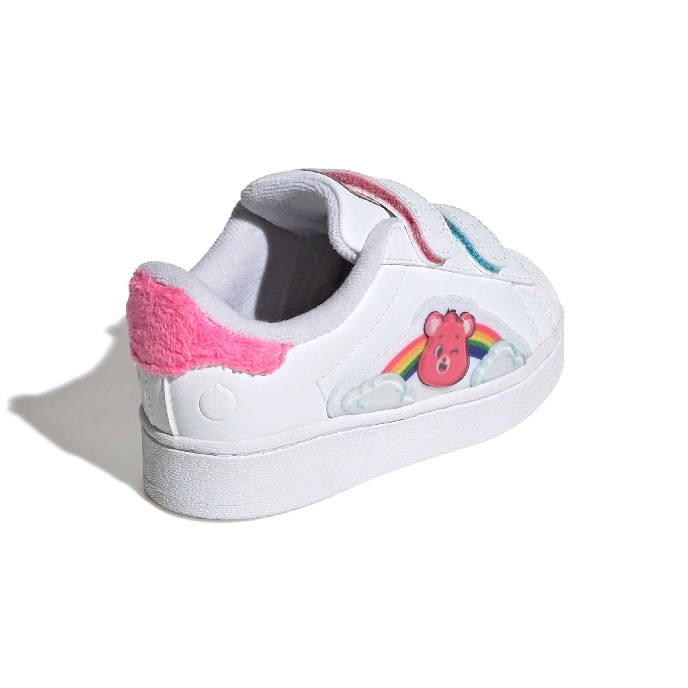 adidas Originals Care Bears Superstar LED LCC "Ftwr White/Lucid Pink/Bliss Pink" Infant Girls' Shoe - WHITE/PINK/PINK