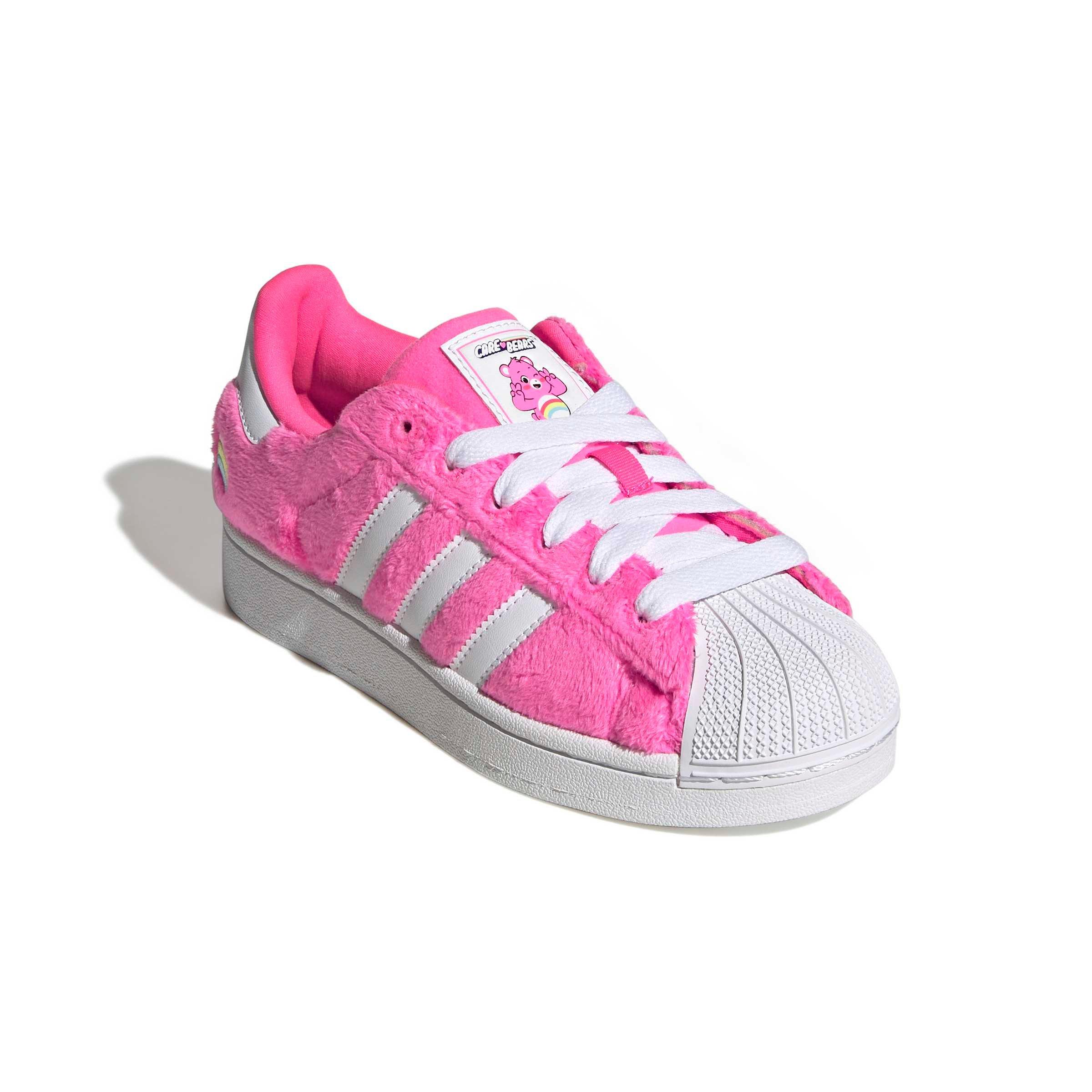 adidas Originals Care Bears Superstar II "Lucid Pink/White/Purple" Grade School Girls' Shoe - PINK/WHITE/PURPLE