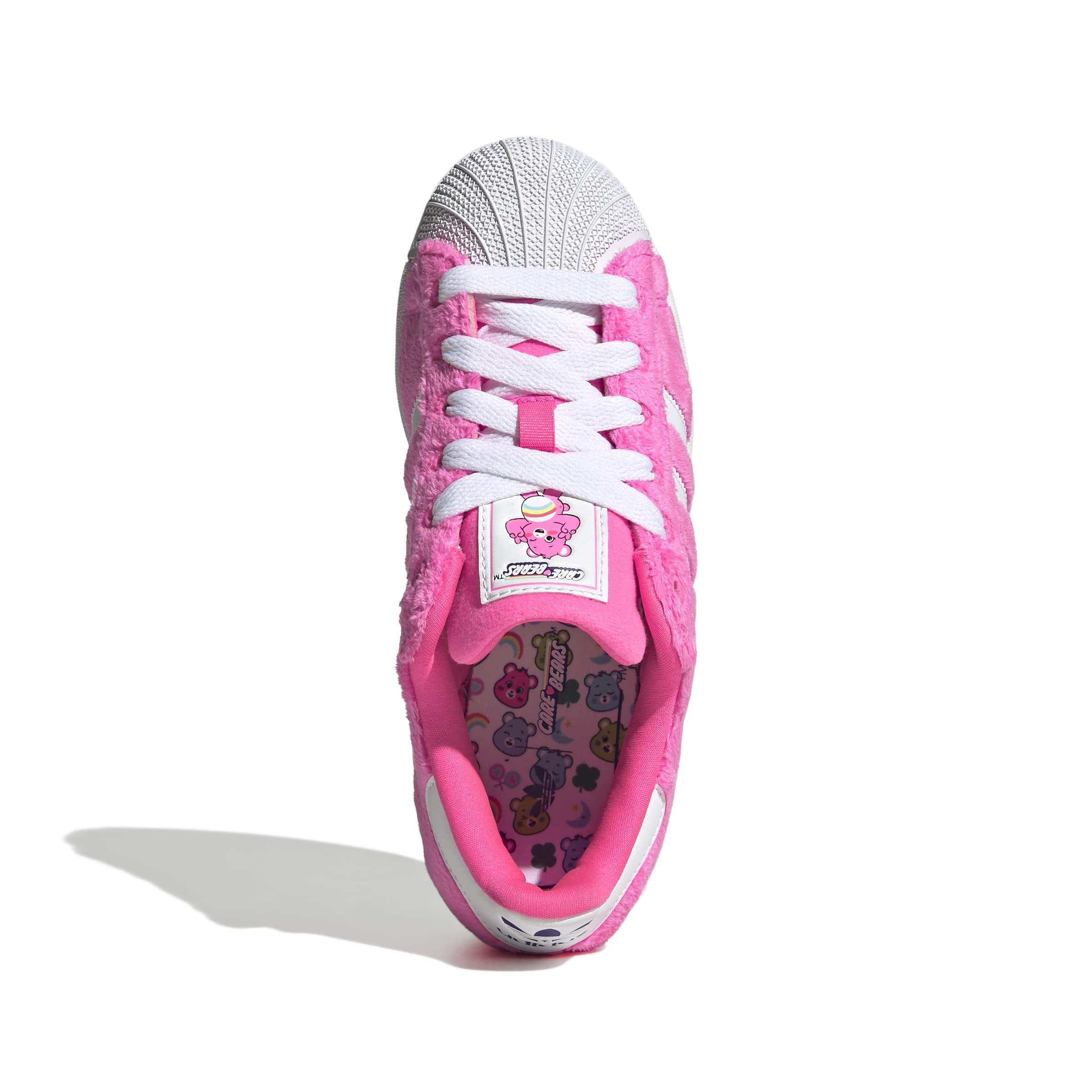 adidas Originals Care Bears Superstar II "Lucid Pink/White/Purple" Grade School Girls' Shoe - PINK/WHITE/PURPLE
