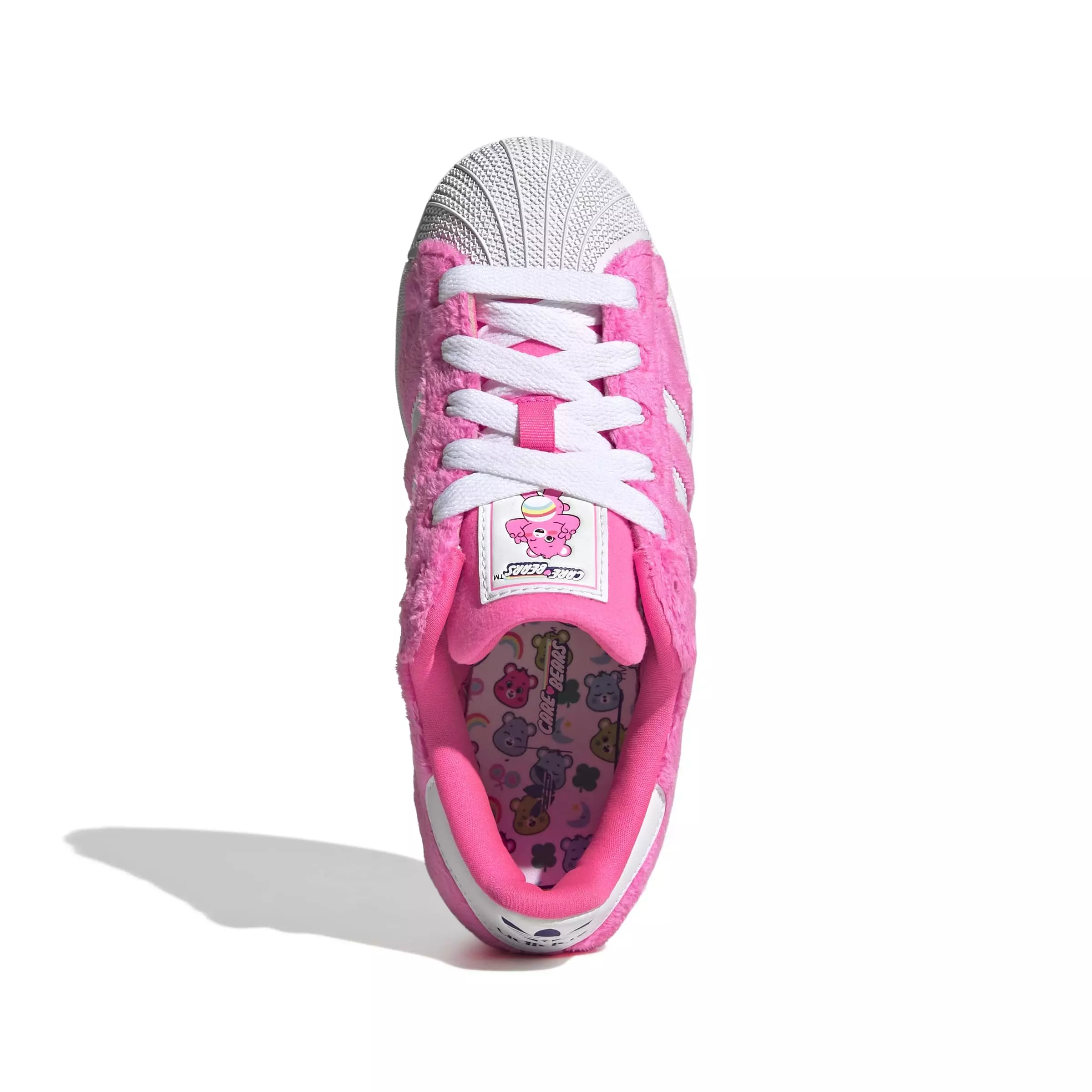 adidas Originals Care Bears Superstar II "Lucid Pink/White/Purple" Grade School Girls' Shoe - PINK/WHITE/PURPLE