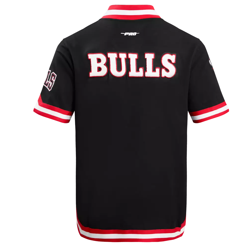 Pro Standard Men's NBA Chicago Bulls Classic Warm Up​ Jacket -Black/Red - BLACK/RED
