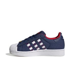 adidas Originals Brawl Stars Superstar II "Dark Blue/Violet/Ftwr White" Grade School Boys' Shoe - DK BLUE/VIOLET/WHITE