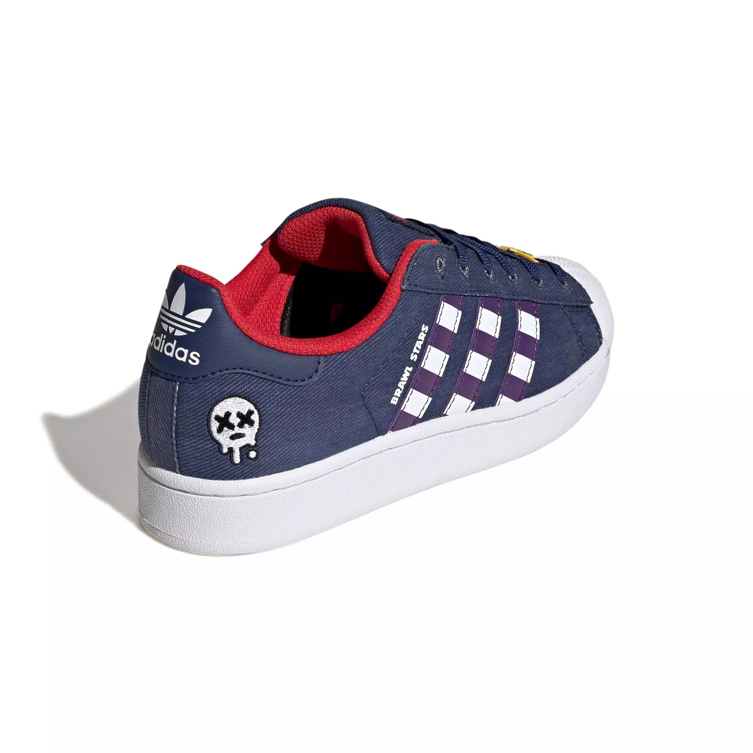 adidas Originals Brawl Stars Superstar II "Dark Blue/Violet/Ftwr White" Grade School Boys' Shoe - DK BLUE/VIOLET/WHITE