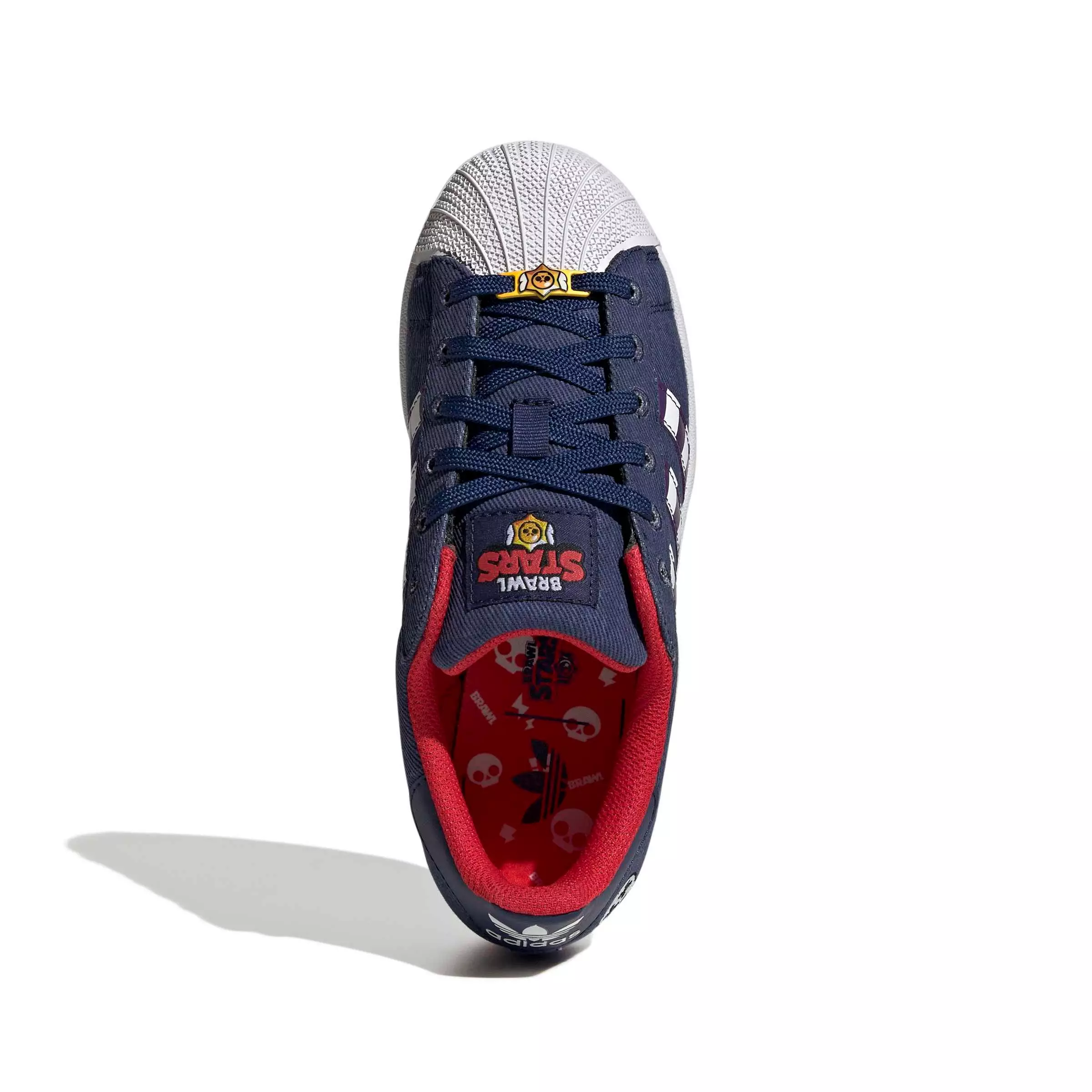 adidas Originals Brawl Stars Superstar II "Dark Blue/Violet/Ftwr White" Grade School Boys' Shoe - DK BLUE/VIOLET/WHITE