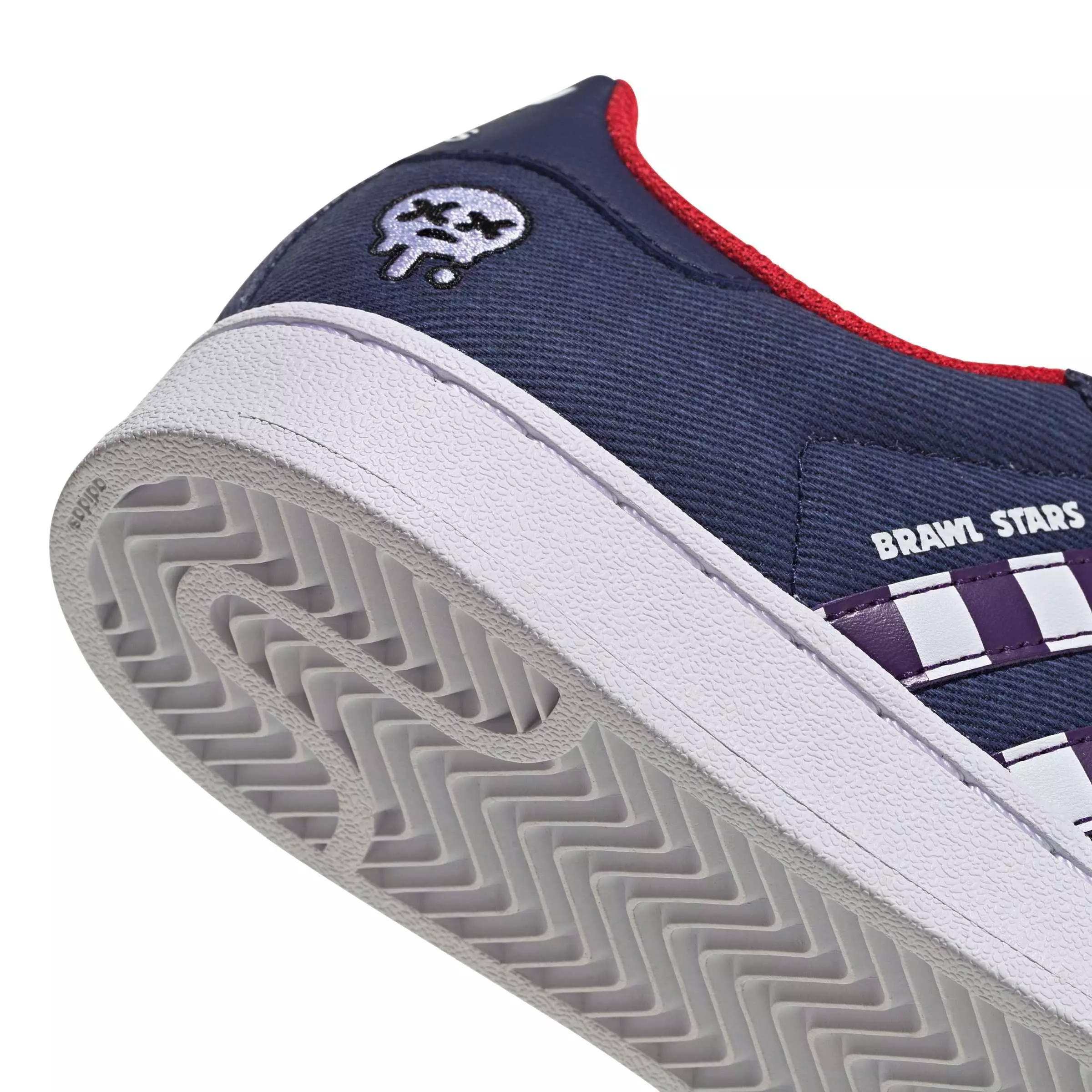 adidas Originals Brawl Stars Superstar II "Dark Blue/Violet/Ftwr White" Grade School Boys' Shoe - DK BLUE/VIOLET/WHITE