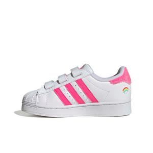 adidas Originals Care Bears Superstar LED LCC "White/Lucid Pink/Bliss Pink" Preschool Girls' Shoe - WHITE/PINK/PINK