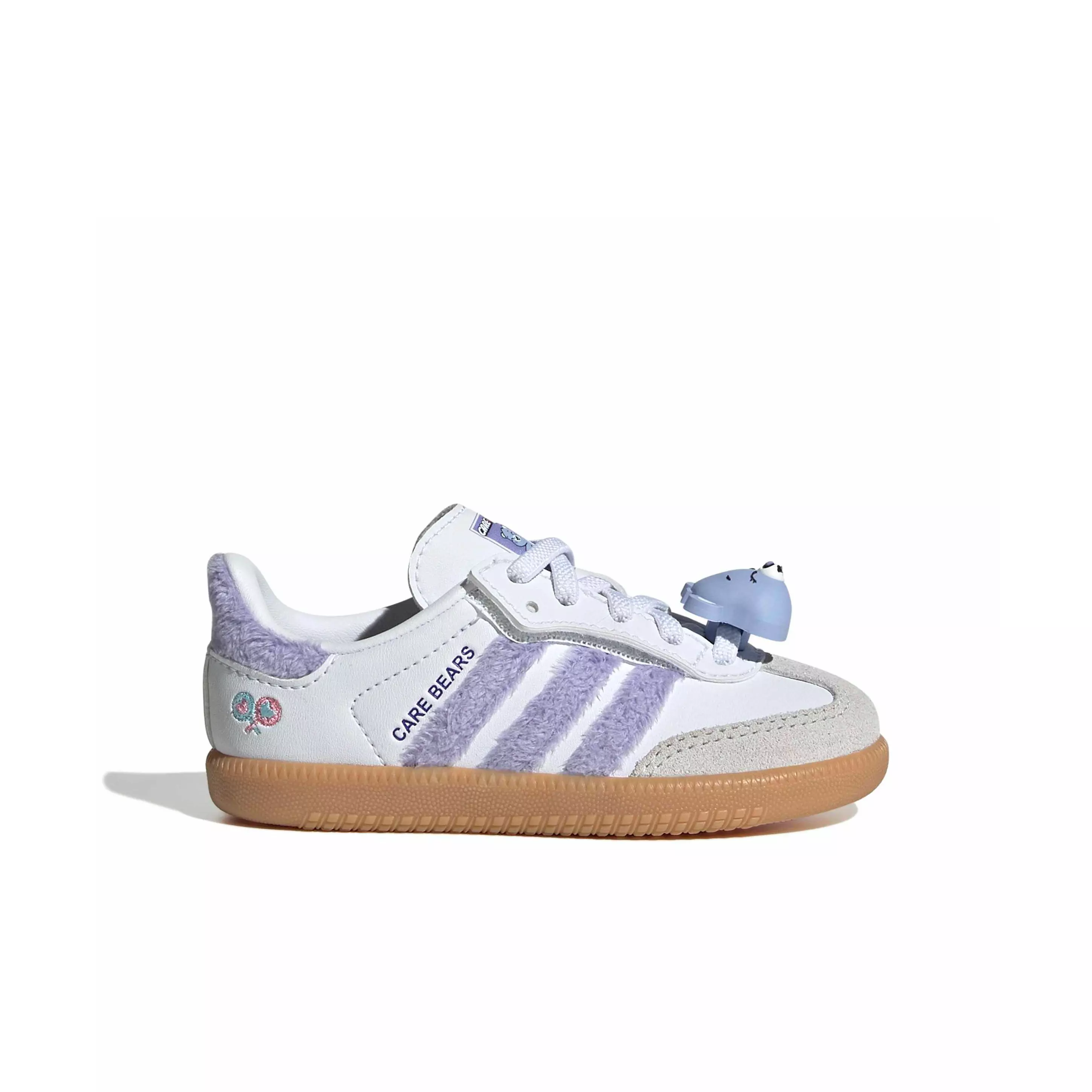 adidas Originals Care Bears Samba OG CCEL "Light Purple/Ftwr White/Blue Dawn" Infant Girls' Shoe - LT PURPLE/WHITE/BLUE