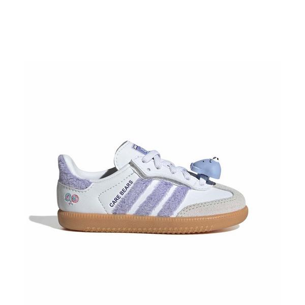 adidas Originals Care Bears Samba OG CCEL "Light Purple/Ftwr White/Blue Dawn" Infant Girls' Shoe - LT PURPLE/WHITE/BLUE