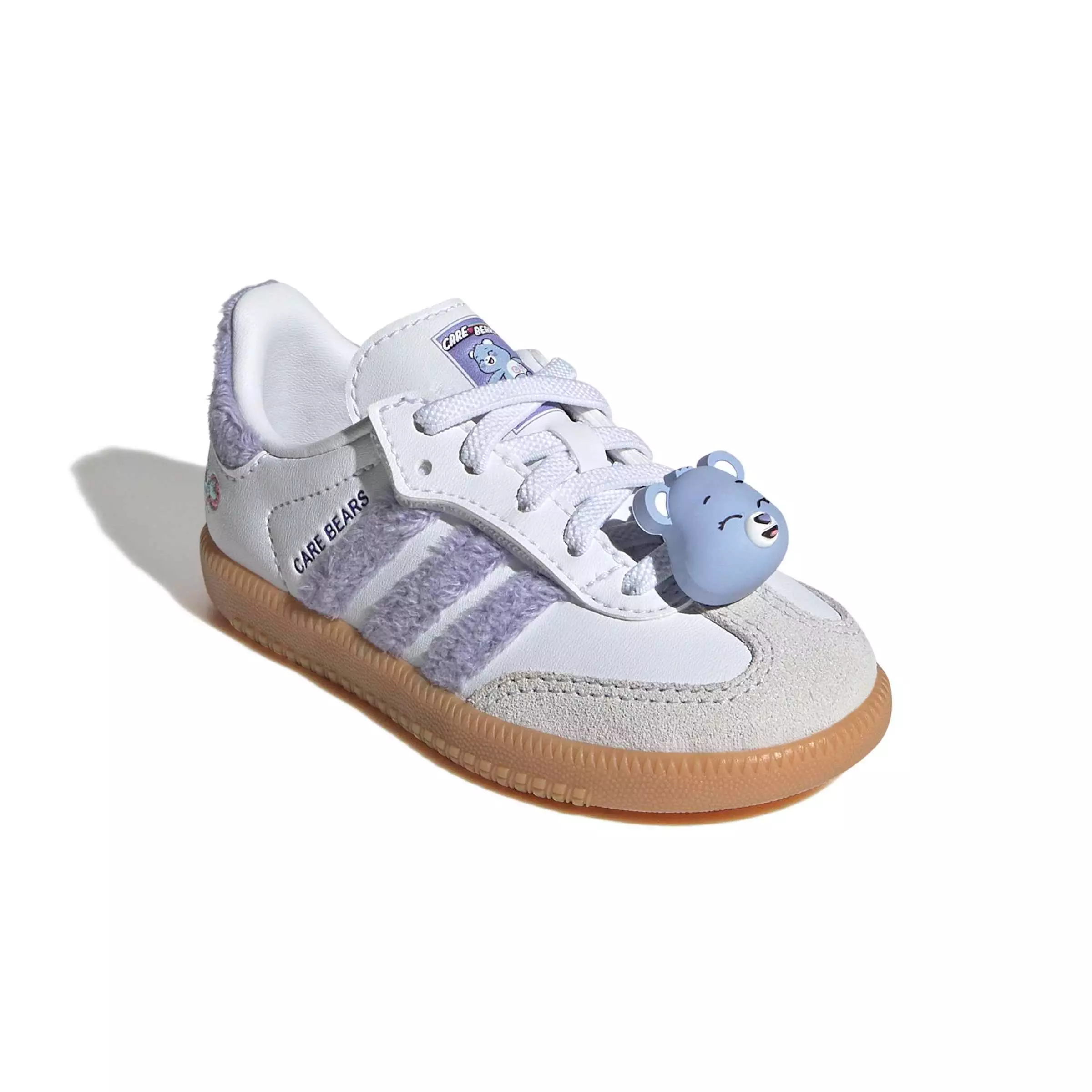 adidas Originals Care Bears Samba OG CCEL "Light Purple/Ftwr White/Blue Dawn" Infant Girls' Shoe - LT PURPLE/WHITE/BLUE