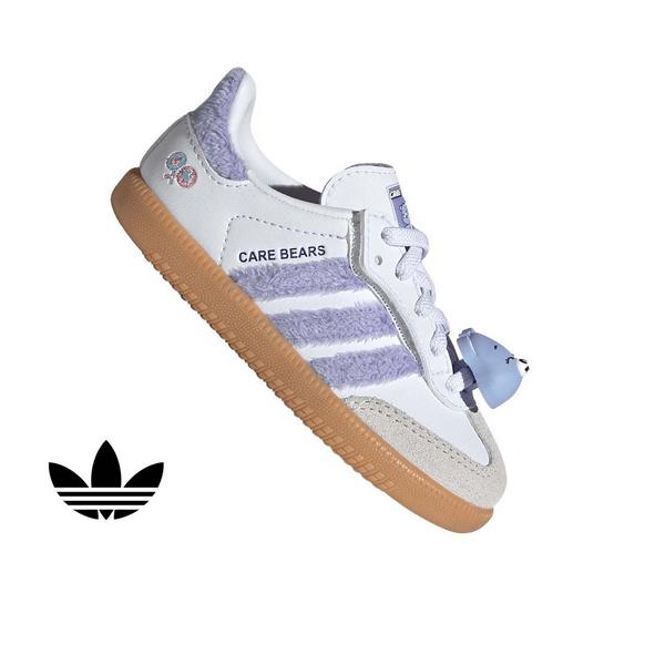 adidas Originals Care Bears Samba OG CCEL "Light Purple/Ftwr White/Blue Dawn" Infant Girls' Shoe - LT PURPLE/WHITE/BLUE