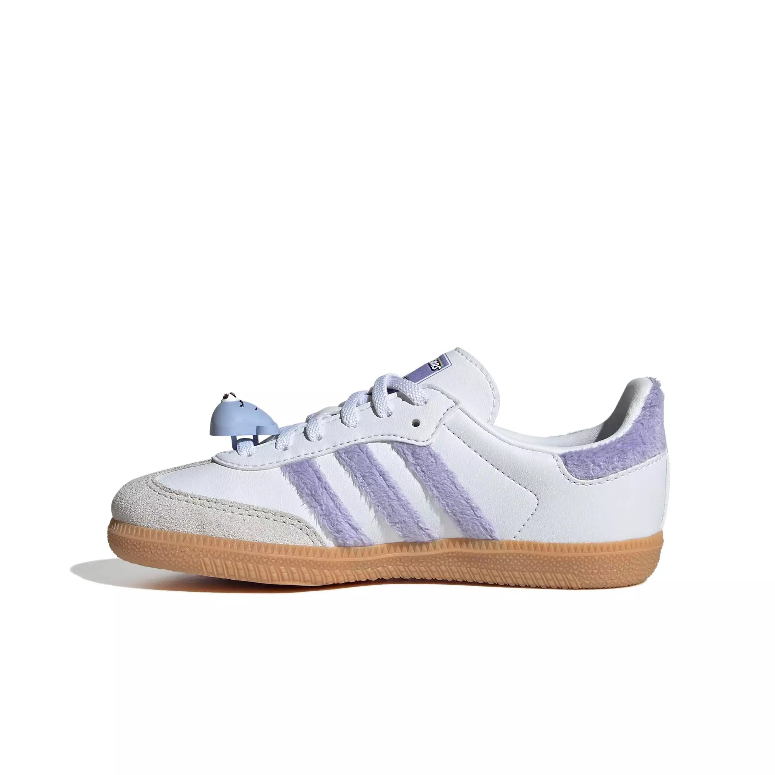 adidas Originals Care Bears Samba OG CCEL "Light Purple/Ftwr White/Blue Dawn" Preschool Girls' Shoe - LT PURPLE/WHITE/BLUE
