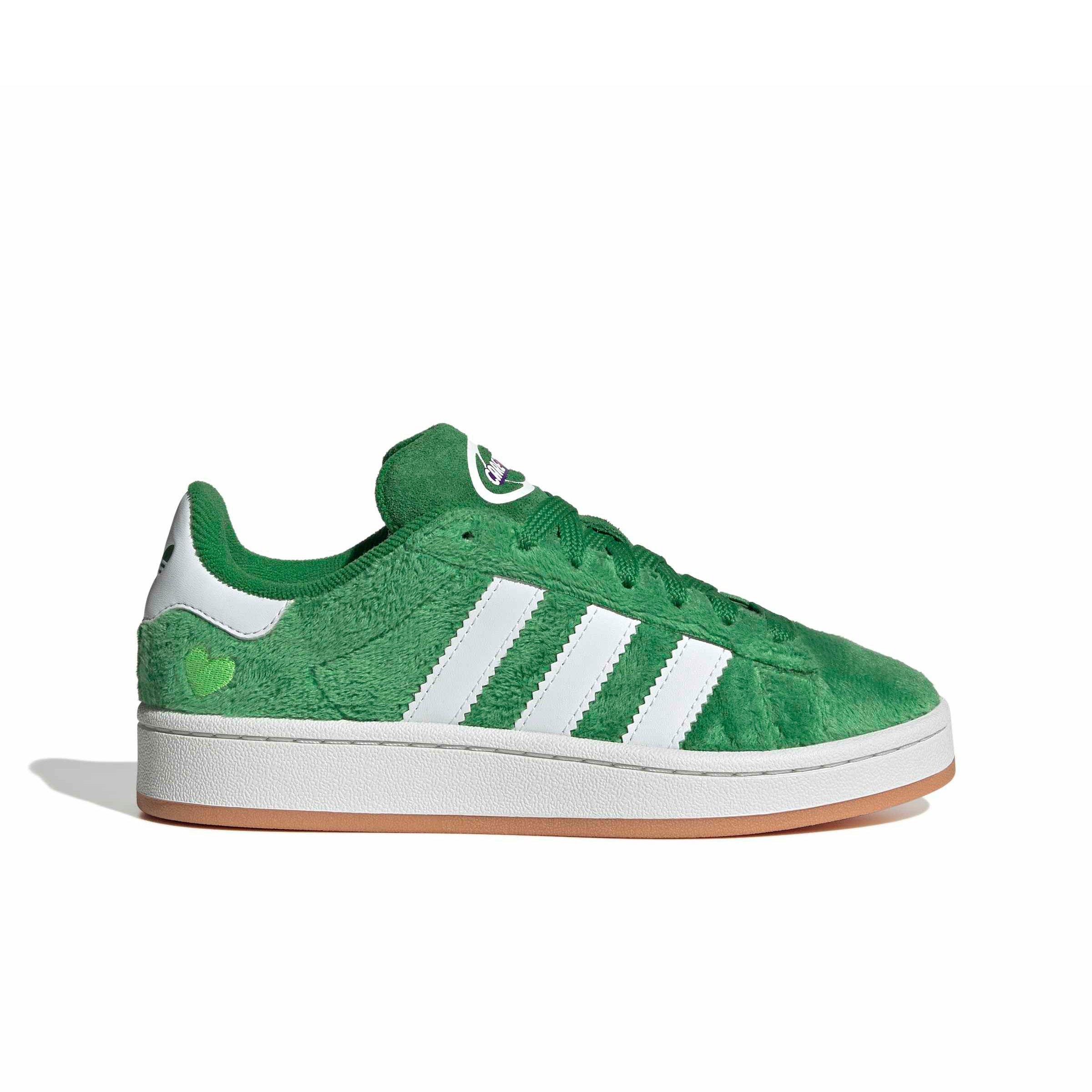 adidas Originals Care Bears Campus 00s "Green/Ftwr White/Gum 2" Grade School Girls' Shoe - GREEN/WHITE/GUM