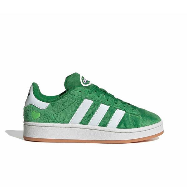 adidas Originals Care Bears Campus 00s "Green/Ftwr White/Gum 2" Grade School Girls' Shoe - GREEN/WHITE/GUM