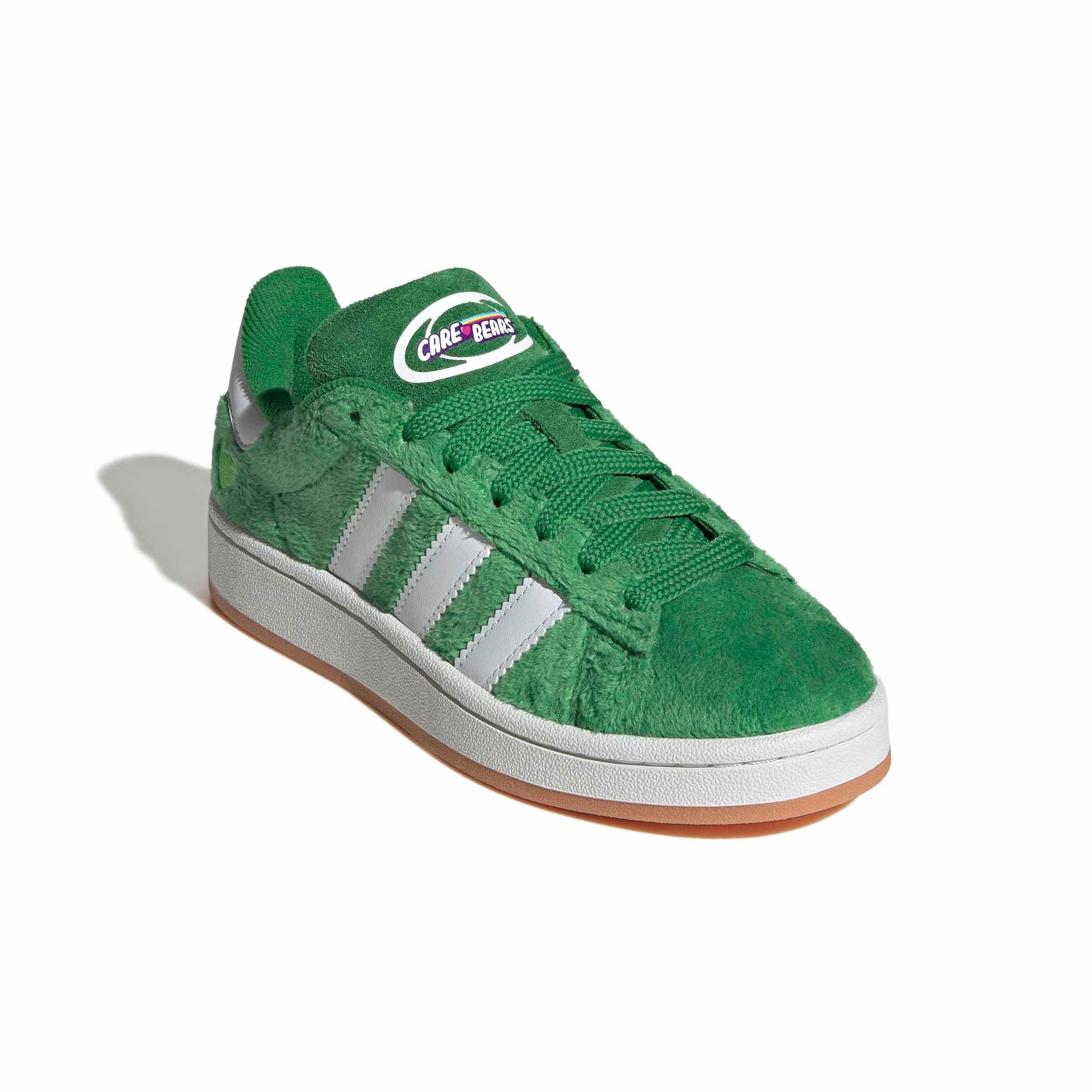 adidas Originals Care Bears Campus 00s "Green/Ftwr White/Gum 2" Grade School Girls' Shoe - GREEN/WHITE/GUM