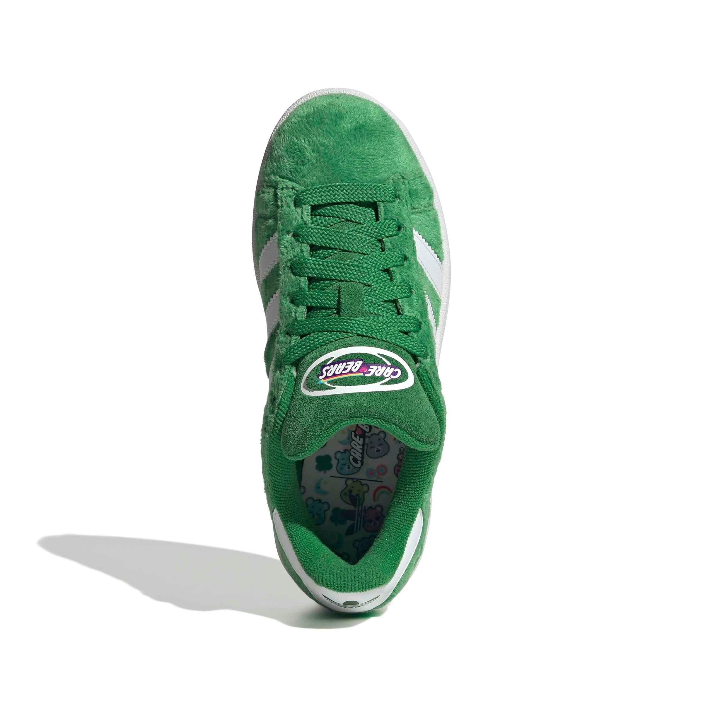 adidas Originals Care Bears Campus 00s "Green/Ftwr White/Gum 2" Grade School Girls' Shoe - GREEN/WHITE/GUM