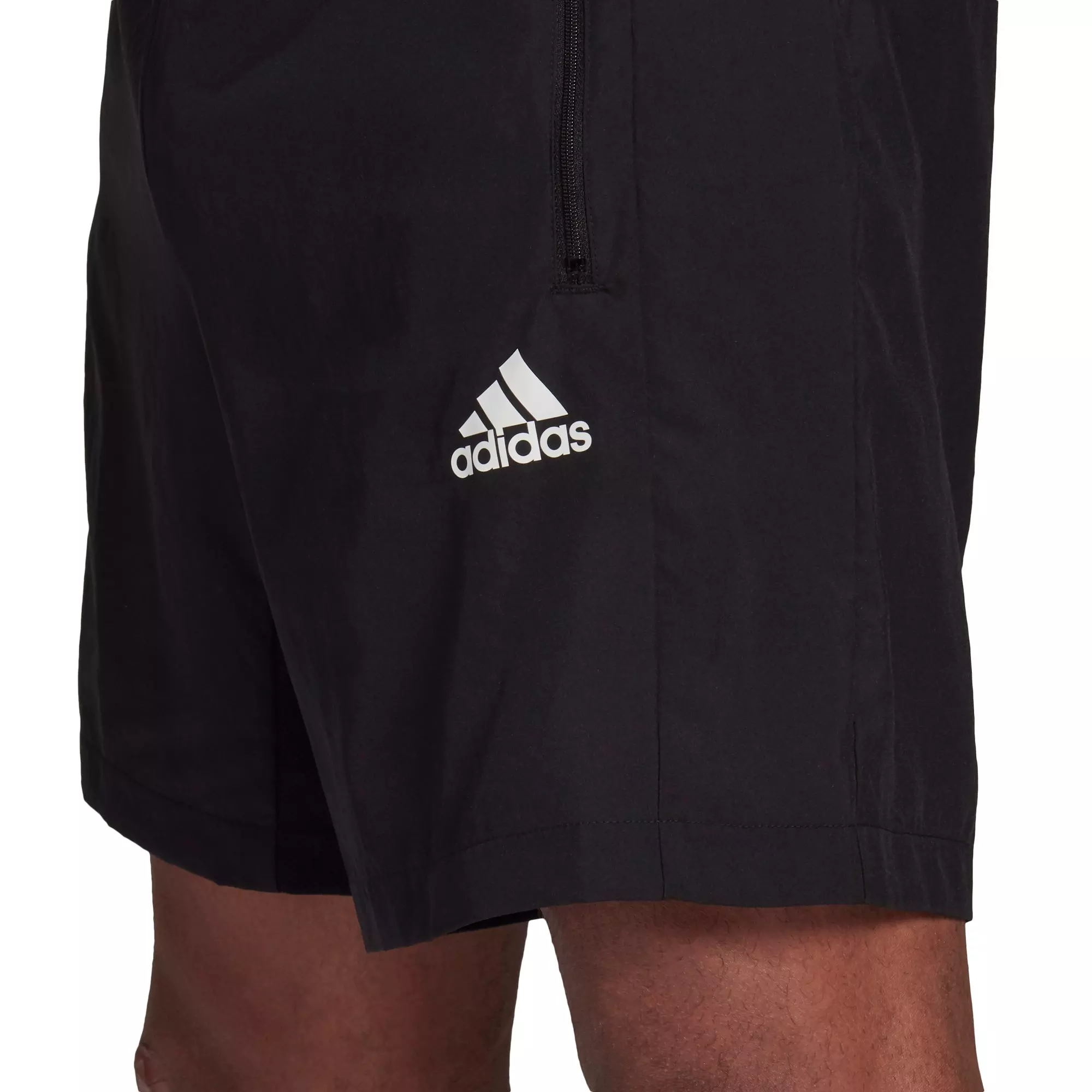 adidas Men's AEROREADY Designed 2 Move Woven Sport Black Shorts - BLACK