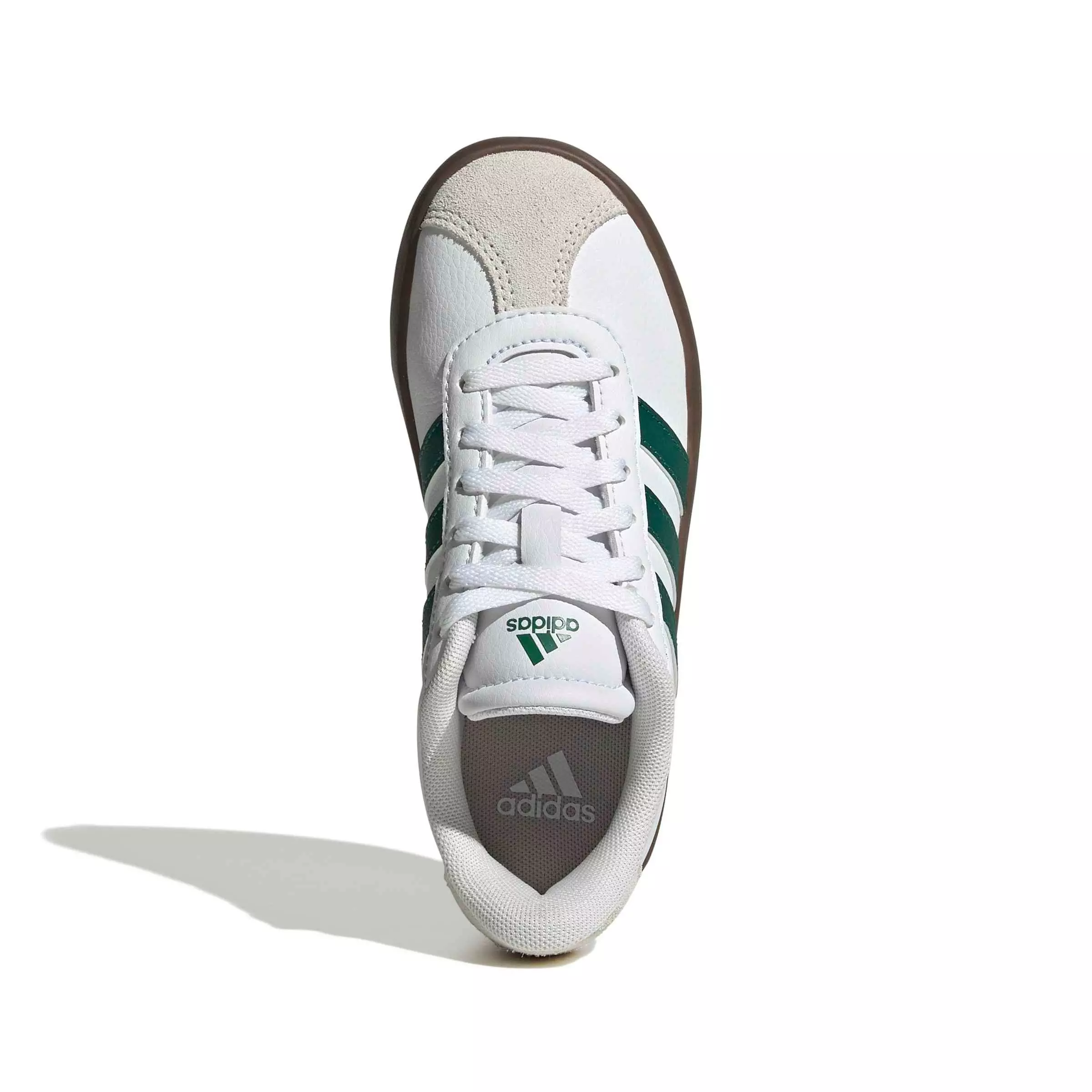 adidas VL Court 3.0 "Ftwr White/Collegiate Green/Gum 5" Preschool Boys' Shoe - WHITE/GREEN/GUM