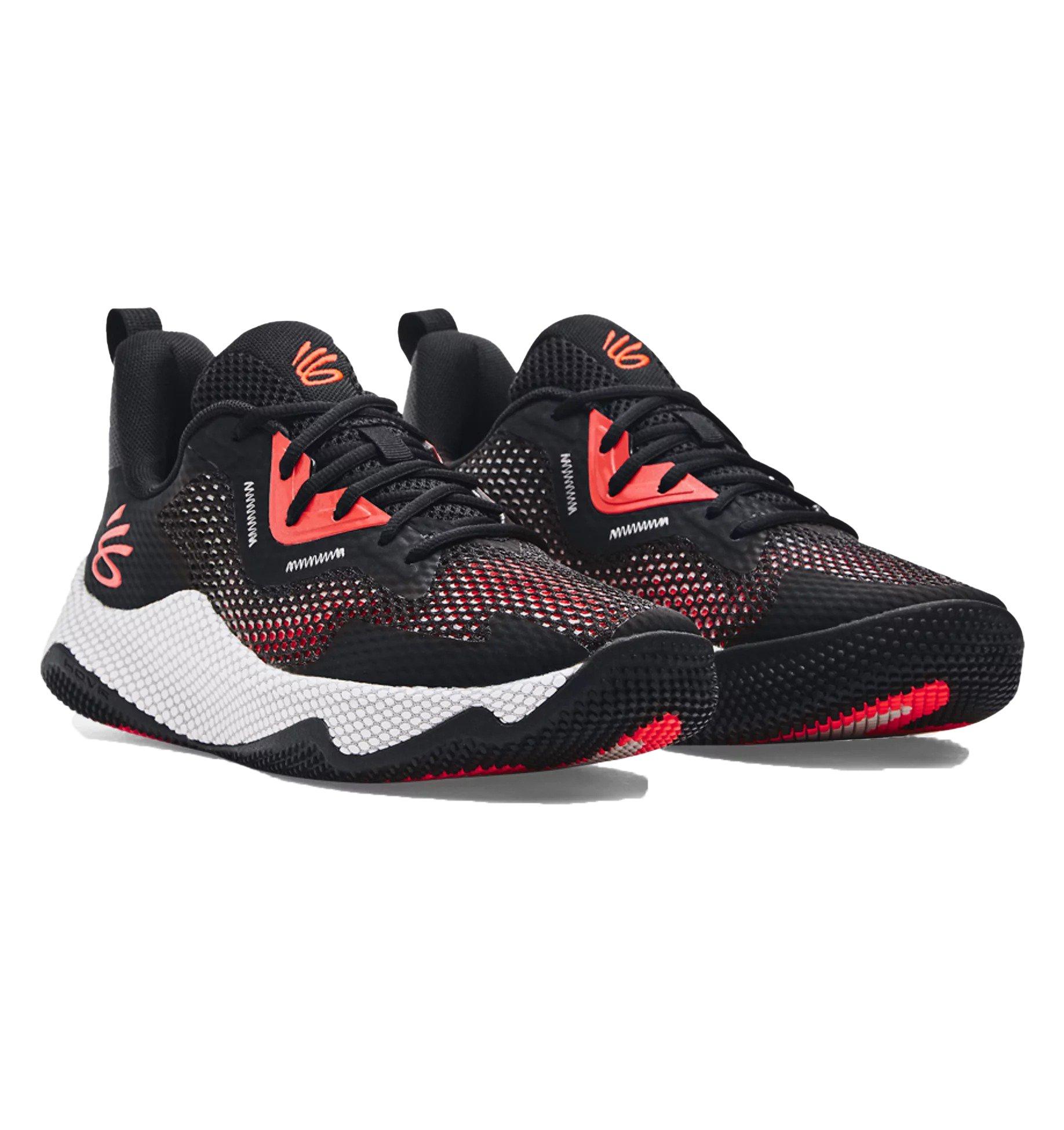 Under Armour Curry HOVR Splash 3 "Black/Jet Grey" Unisex Basketball Shoe - BLACK/GREY Thumbnail View 4
